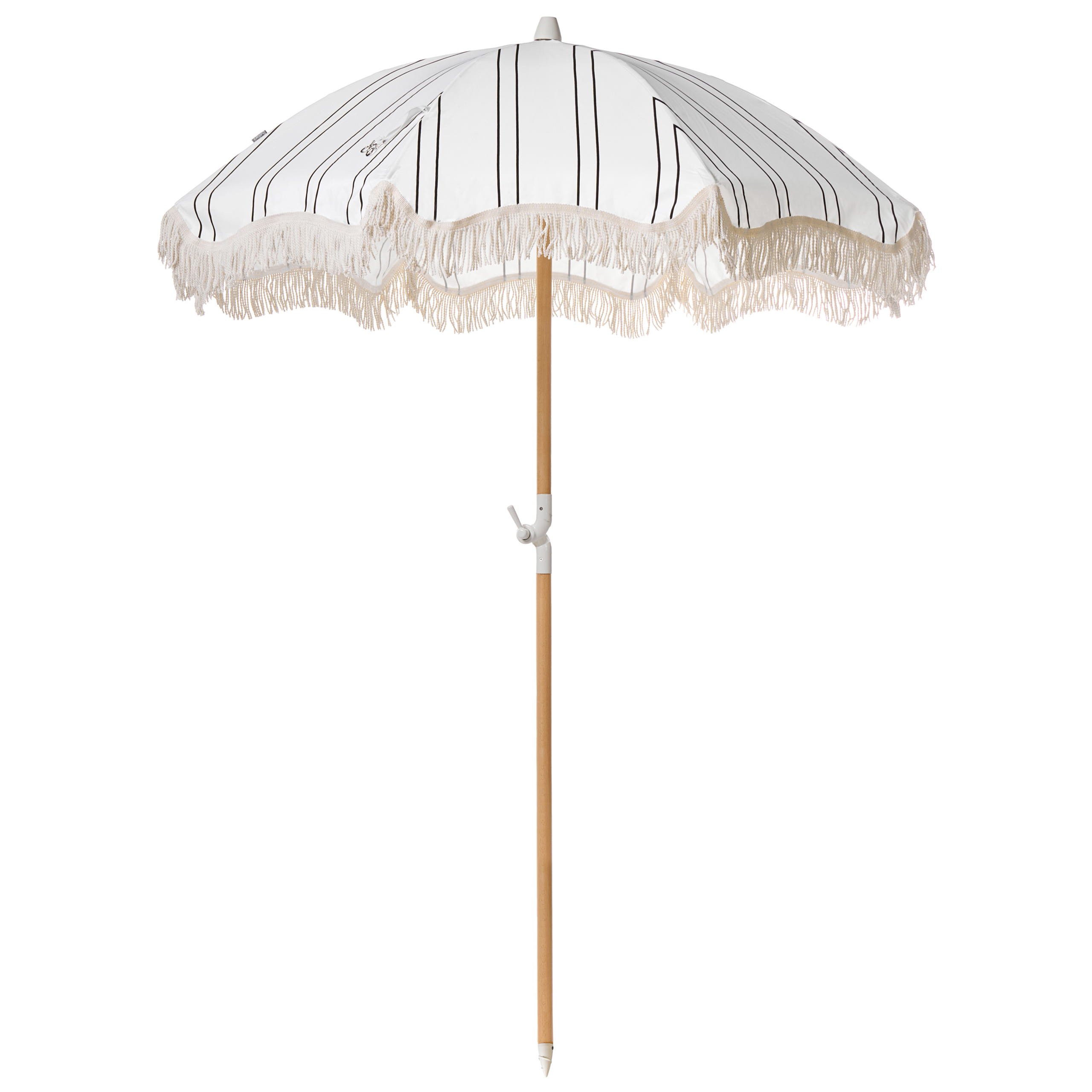 Haveparasol 155 cm MONDELLO Hvid/sort
