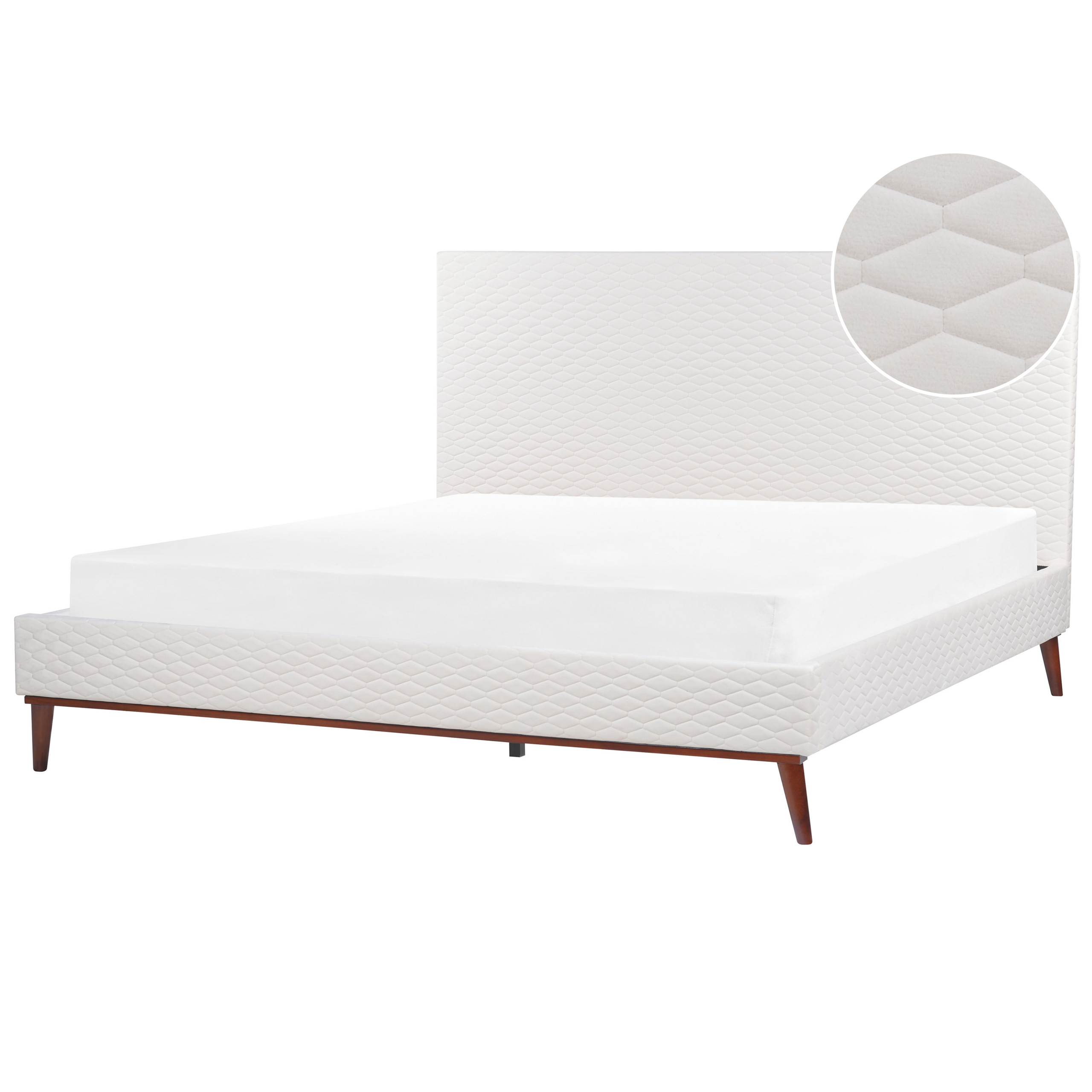 Seng Velour BAYONNE 180 x 200 cm Cremehvid