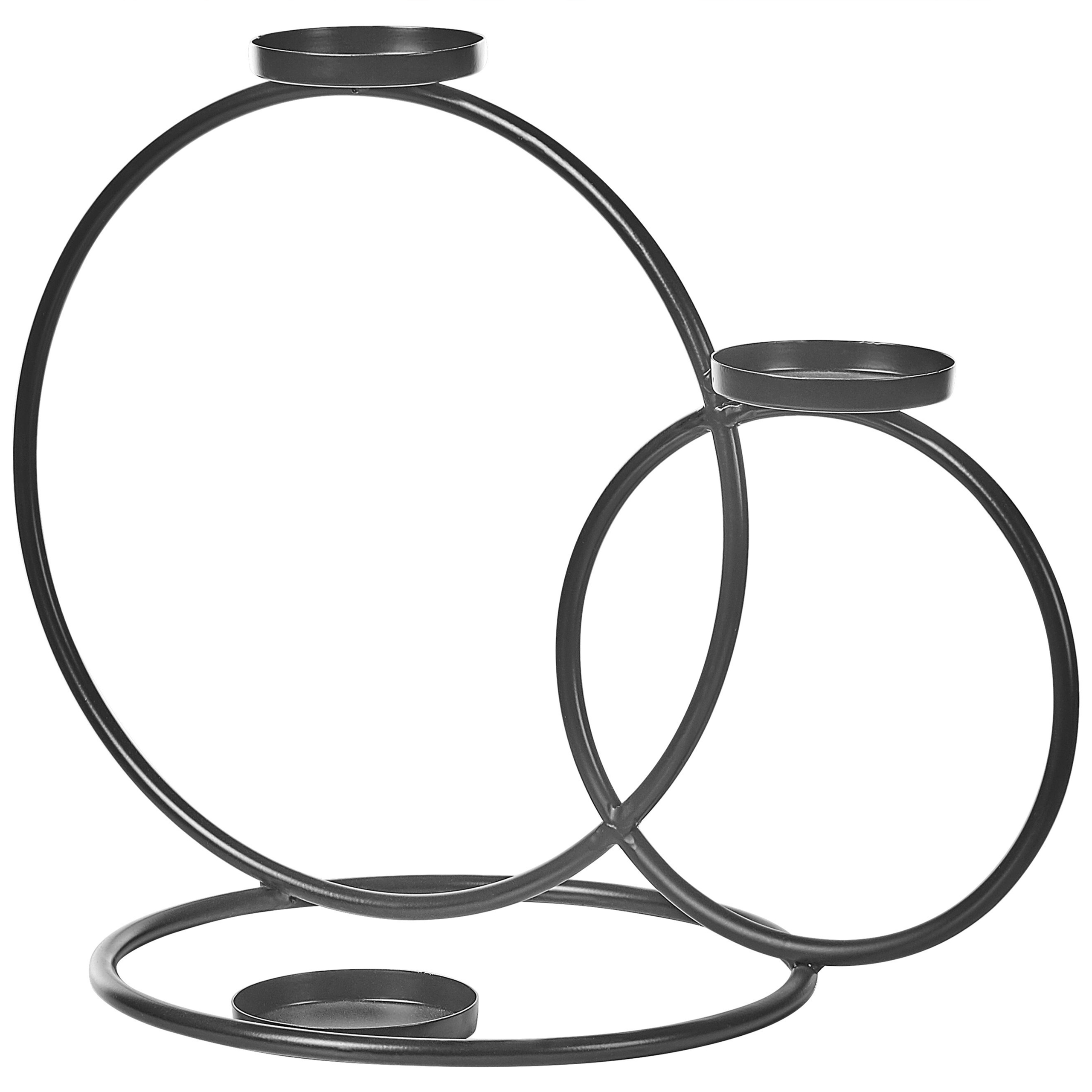 Lysestage CAKUNG 33 cm Metal Sort