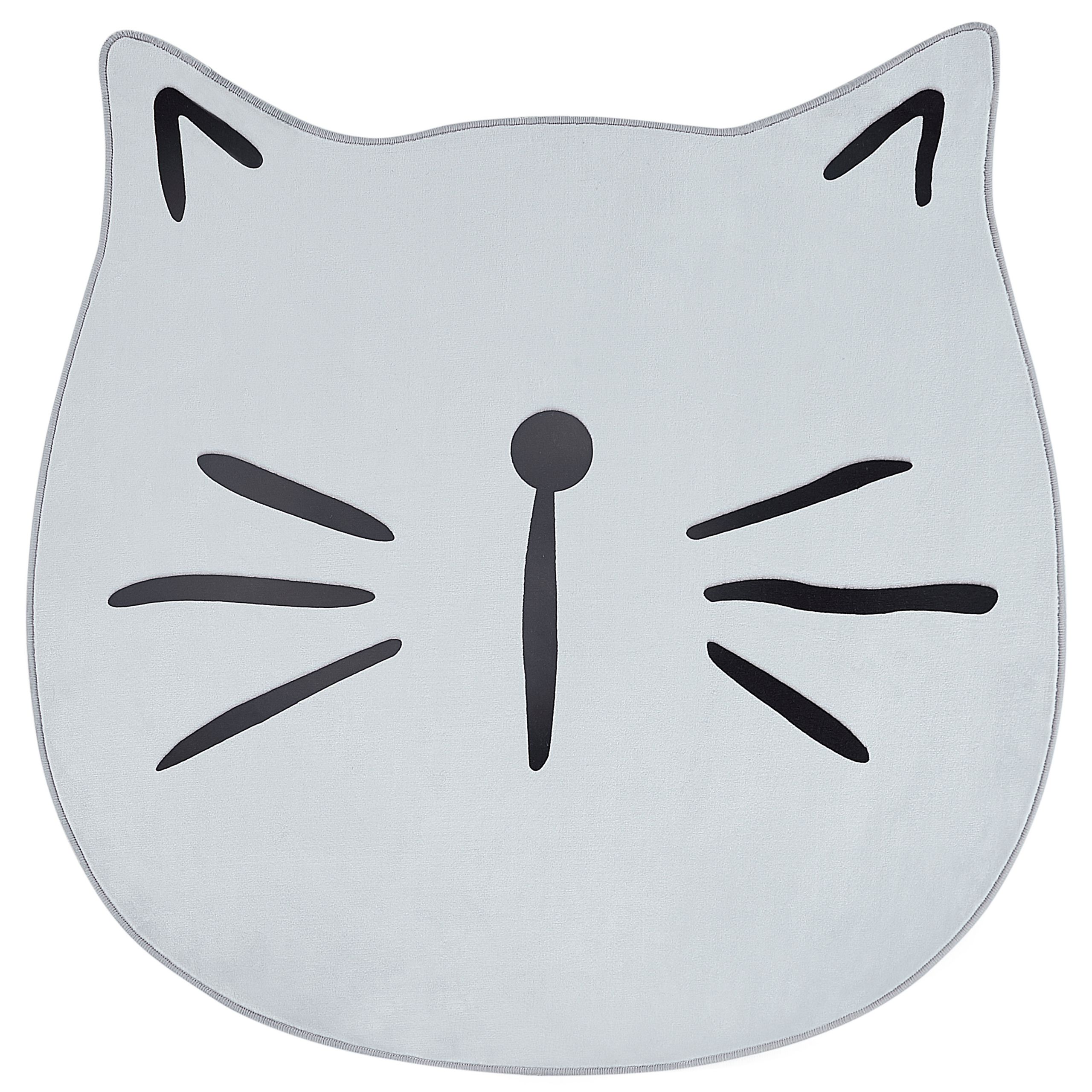 Børnetæppe KITTY Grå ø 100 cm