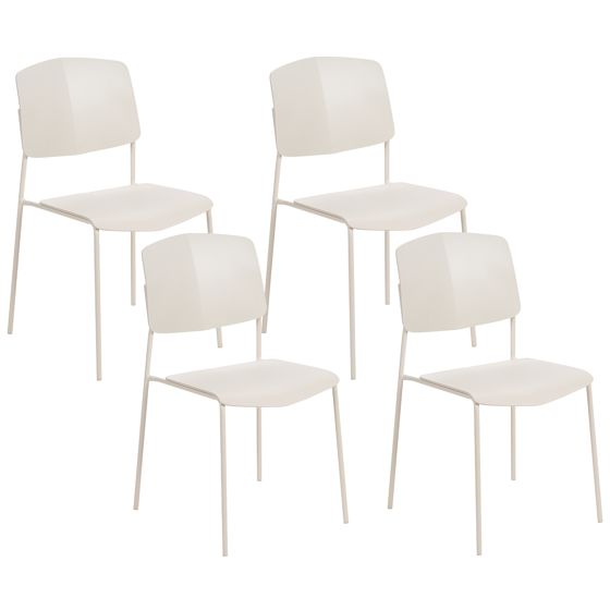 Sæt med 4 spisebordsstole ASTORIA Beige