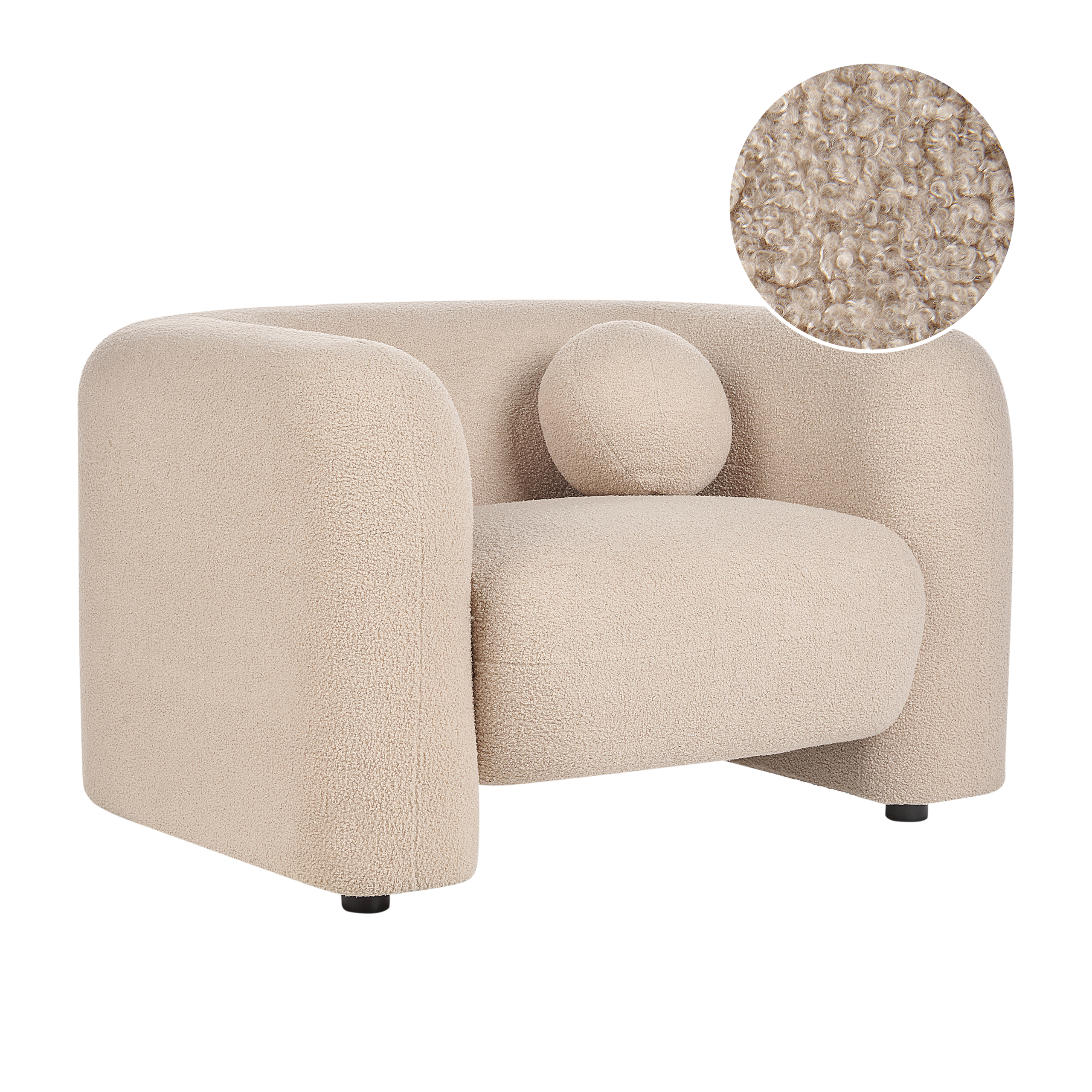 Lænestol LEIREN Boucle Beige