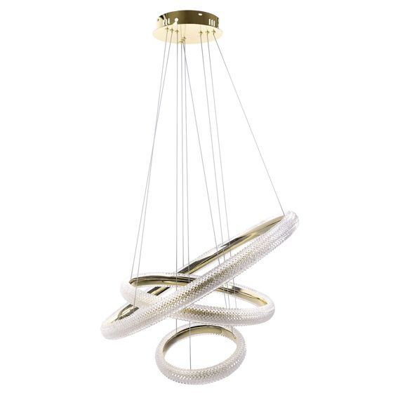 TOOLIGHT hængende loftlampe LHJ042-CP3 LED Guld 63x63x110cm