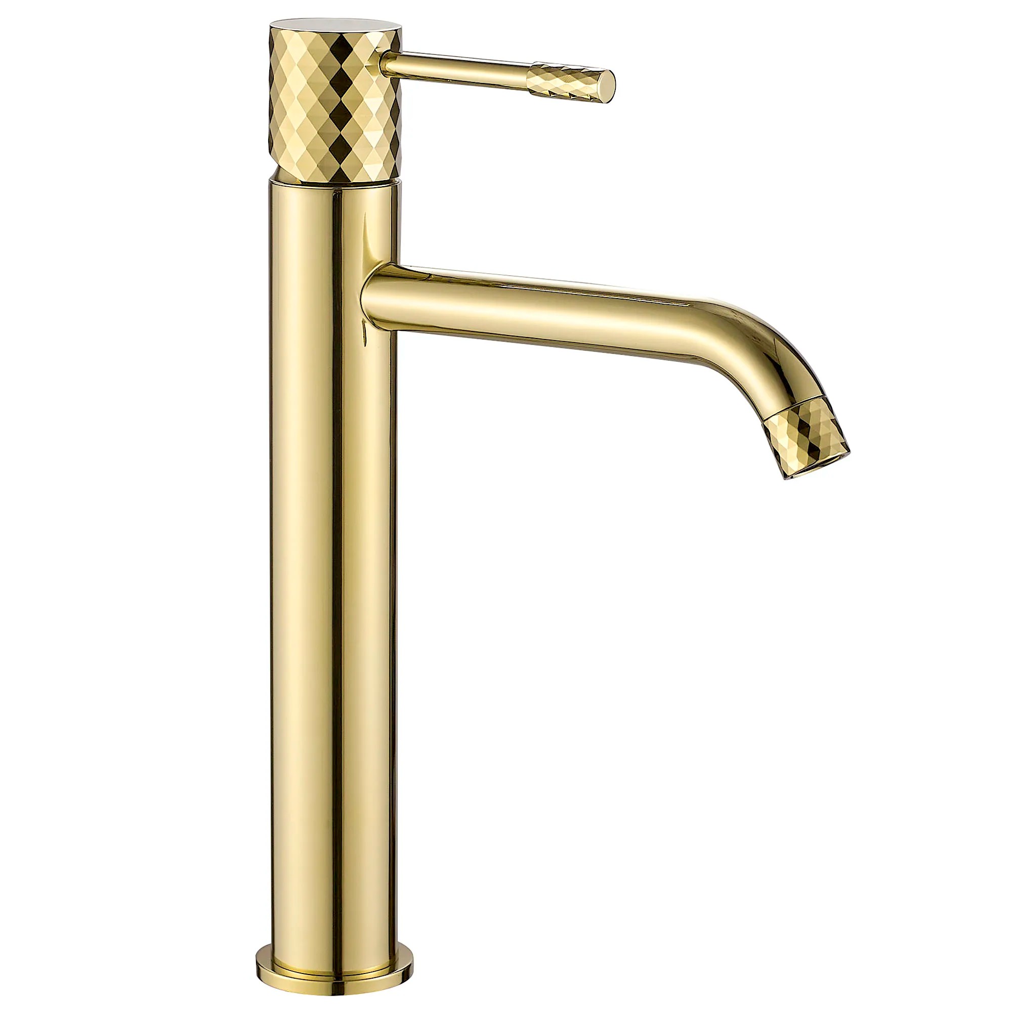 REA håndvaskarmatur Lungo Diamond Høj Guld, 12x4x30cm