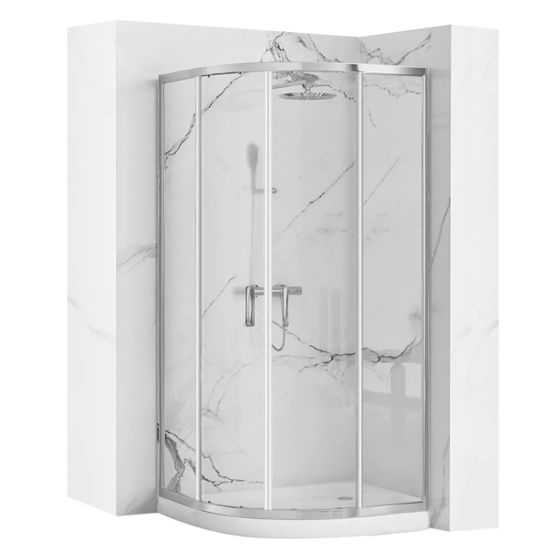 REA brusekabine LOOK 80x80 Krom, 79,5x79,5x190cm