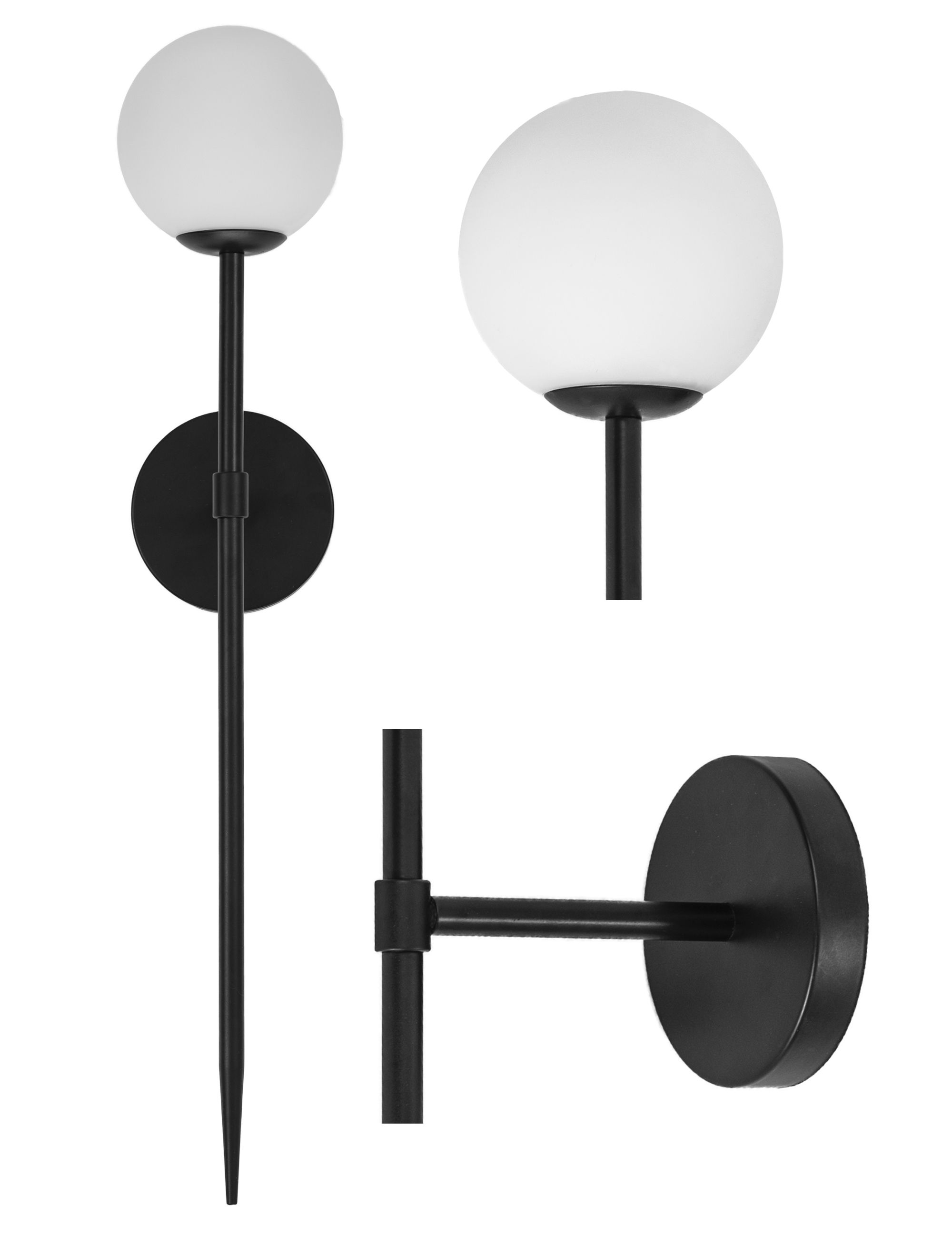 TOOLIGHT væglampe APP577-1W 100CM Sort 52x10x42cm