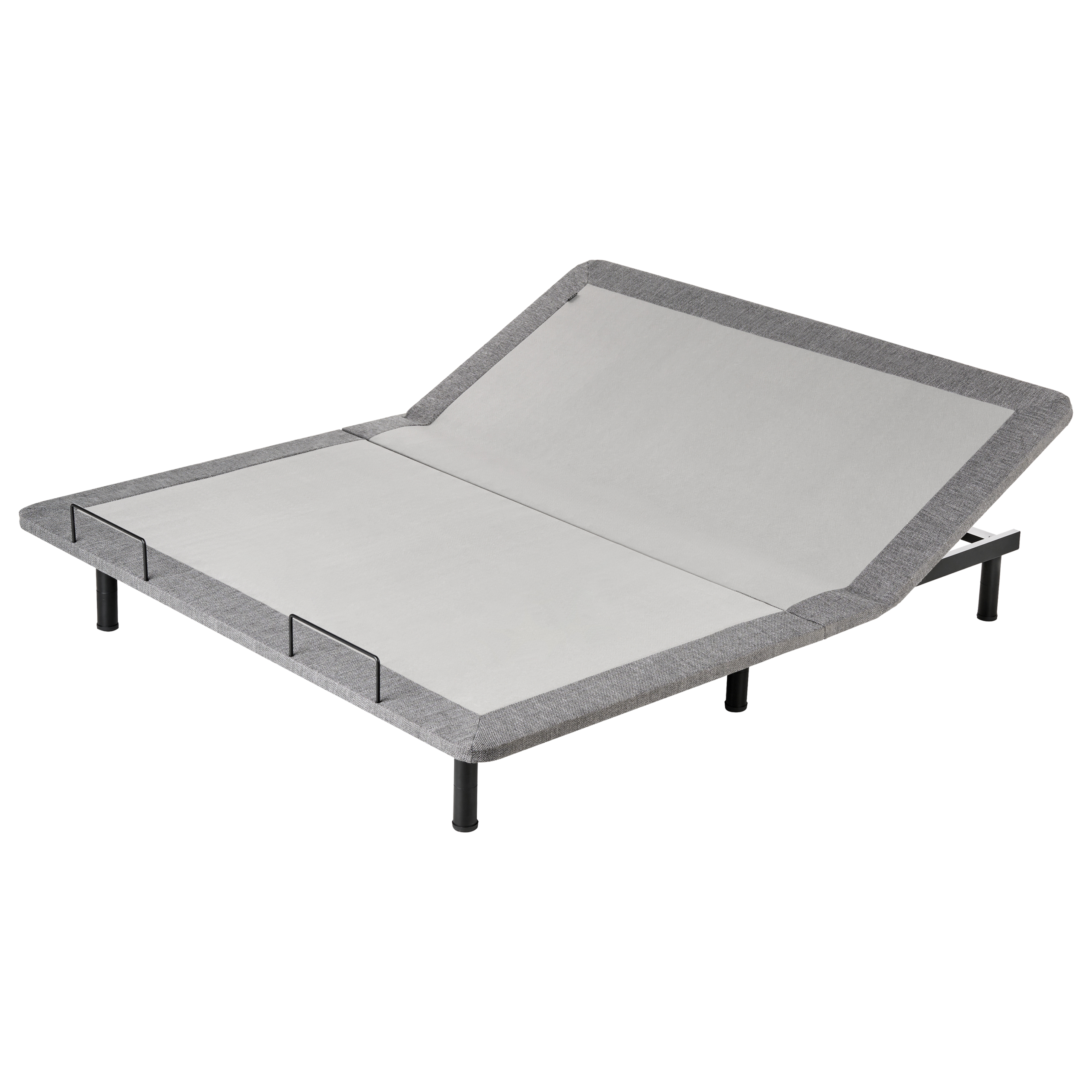 Elektrisk justerbar sengebund BRUNOY 180 x 200 cm Grå