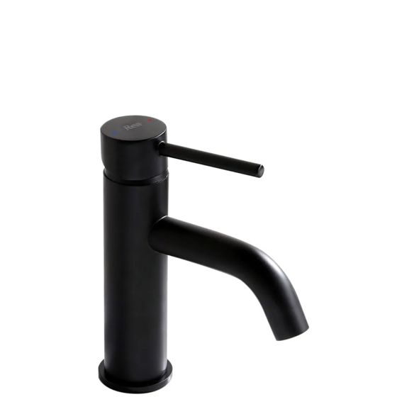 REA håndvaskarmatur LUGANO Lav Sort, 15x5x16,5cm