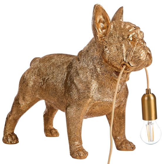 Bordlampe Hund BAXTER Guld