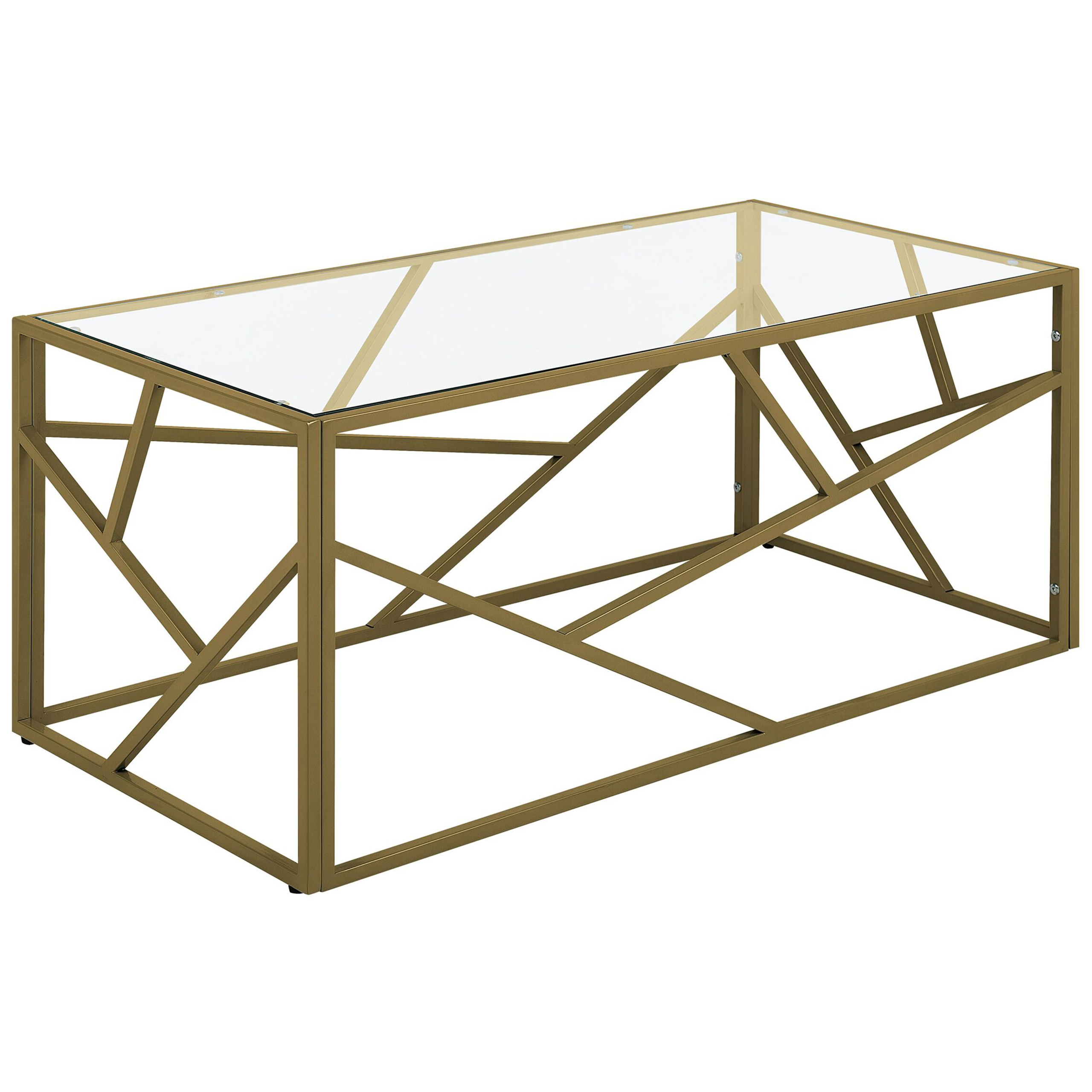 Sofabord ORLAND Glas Guld