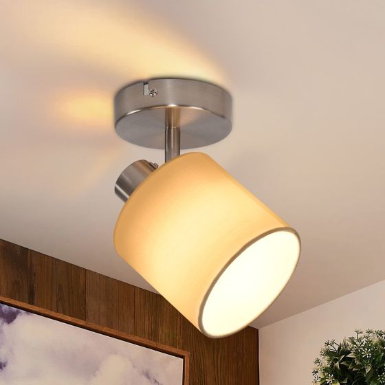 NETTLIFE justerbar spotlight 350° E14 maks. 40W moderne entre nikkel væglampe til stue, soveværelse, køkken