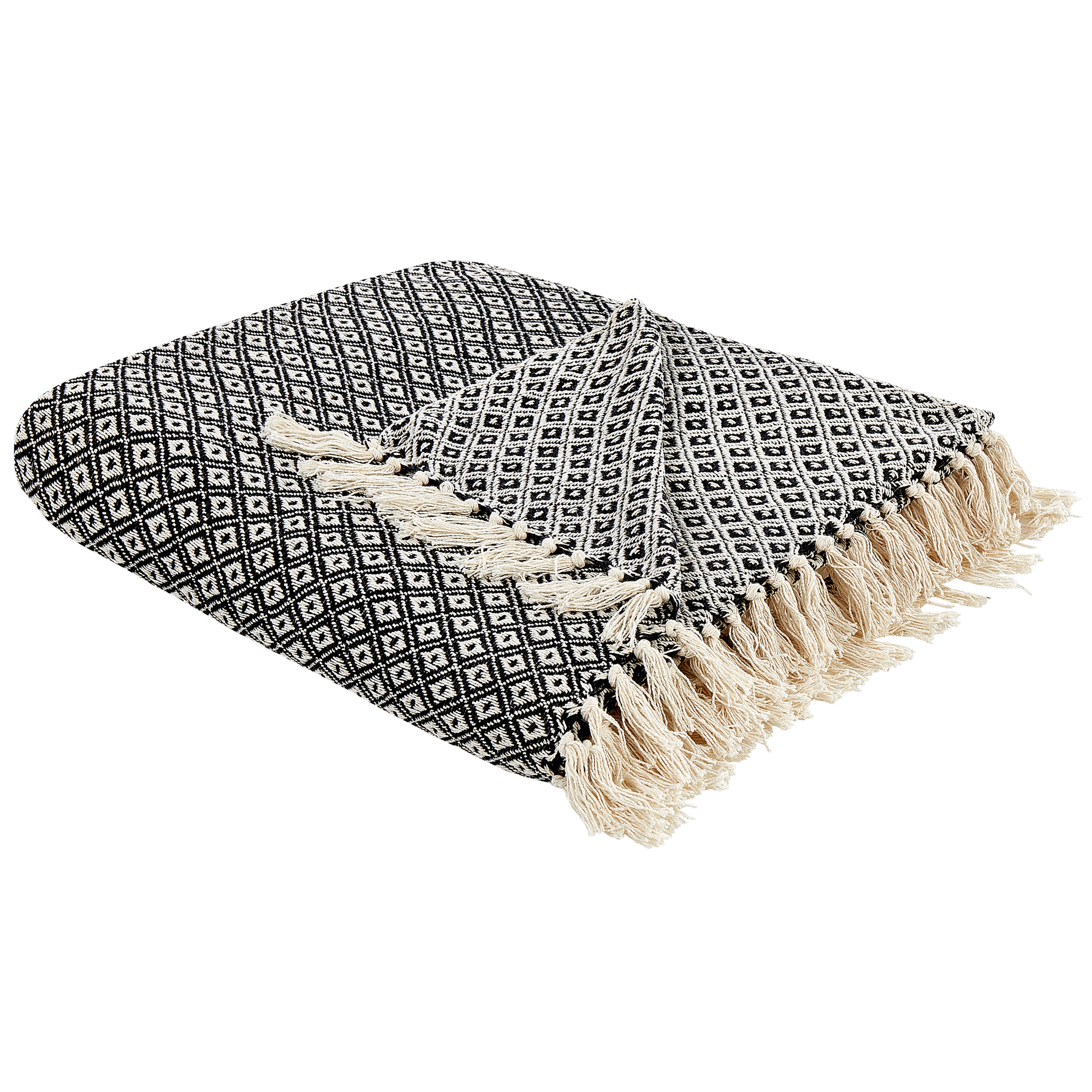 Plaid CHYAMA Bomuld 220 x 240 cm Sort