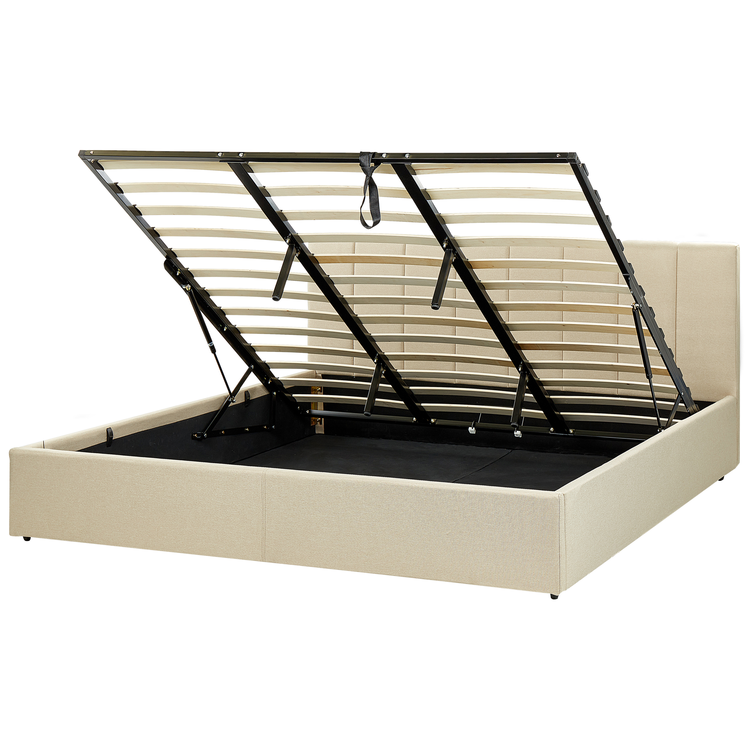 Seng med opbevaring DREUX Beige 180 x 200 cm