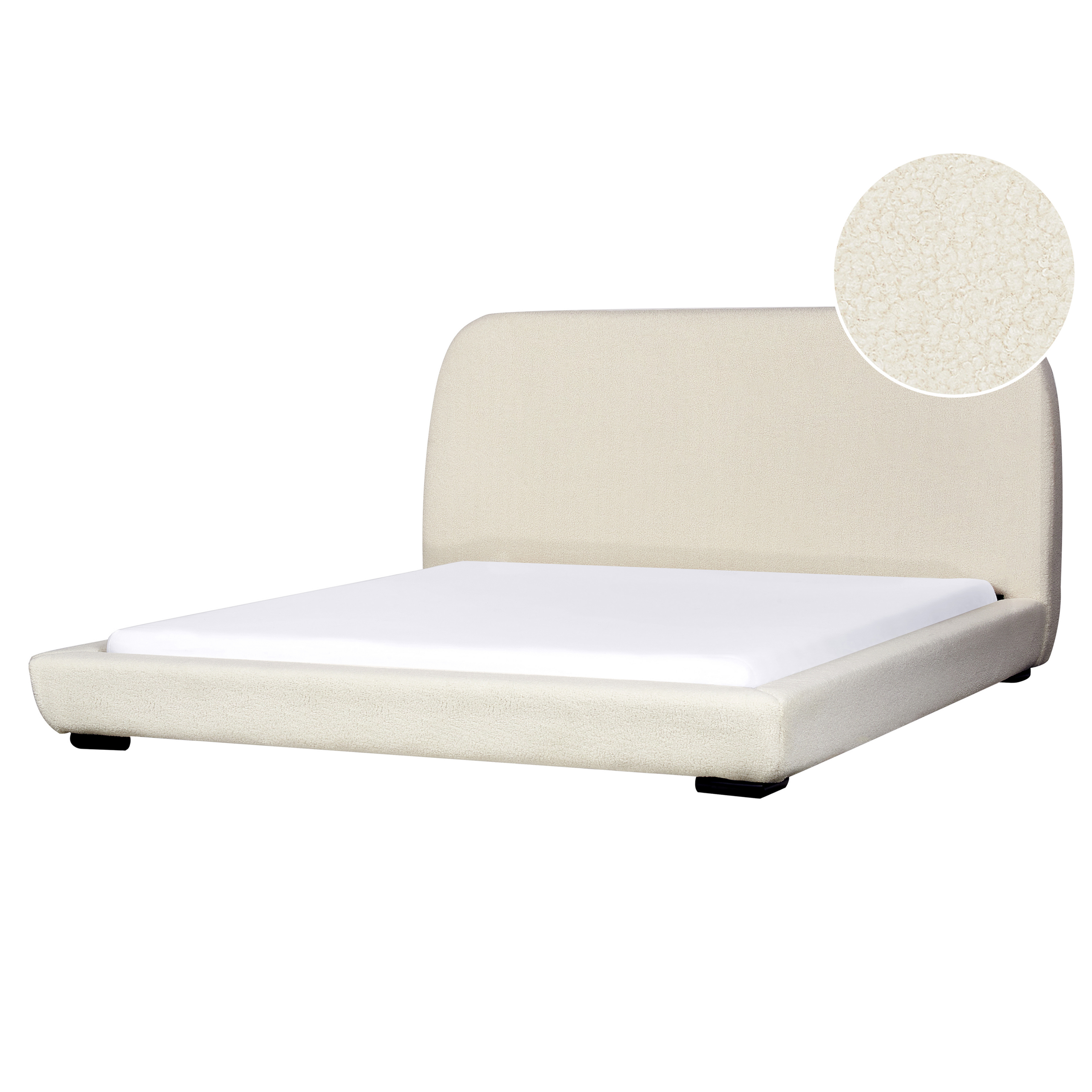 Vandseng Boucle ROISEL 180 x 200 cm Lys Beige
