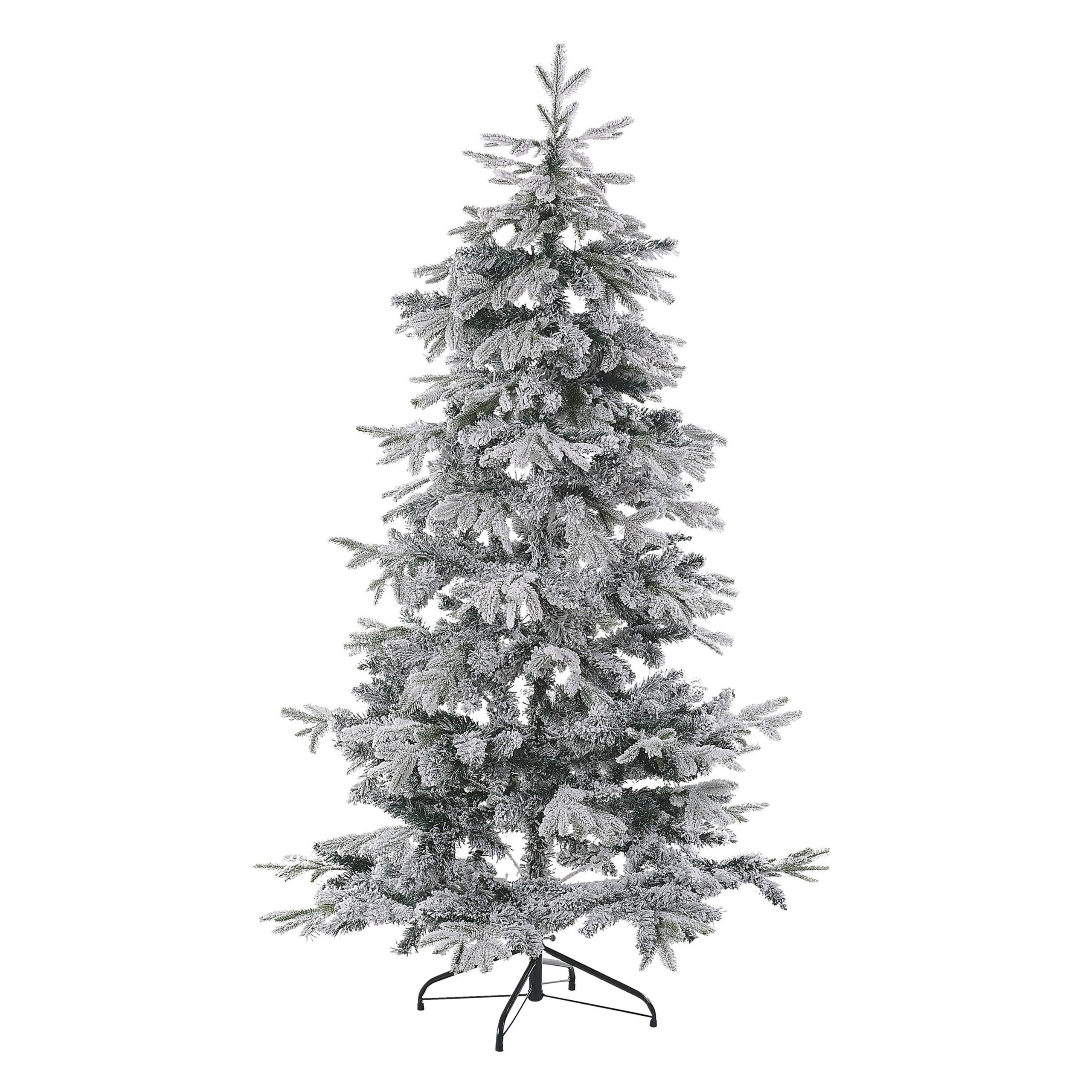 Sneklædt juletræ TOMICHI 180 cm Hvid