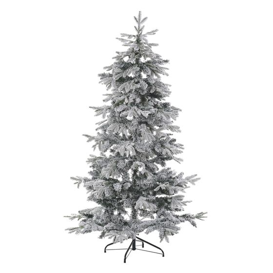 Sneklædt juletræ TOMICHI 180 cm Hvid