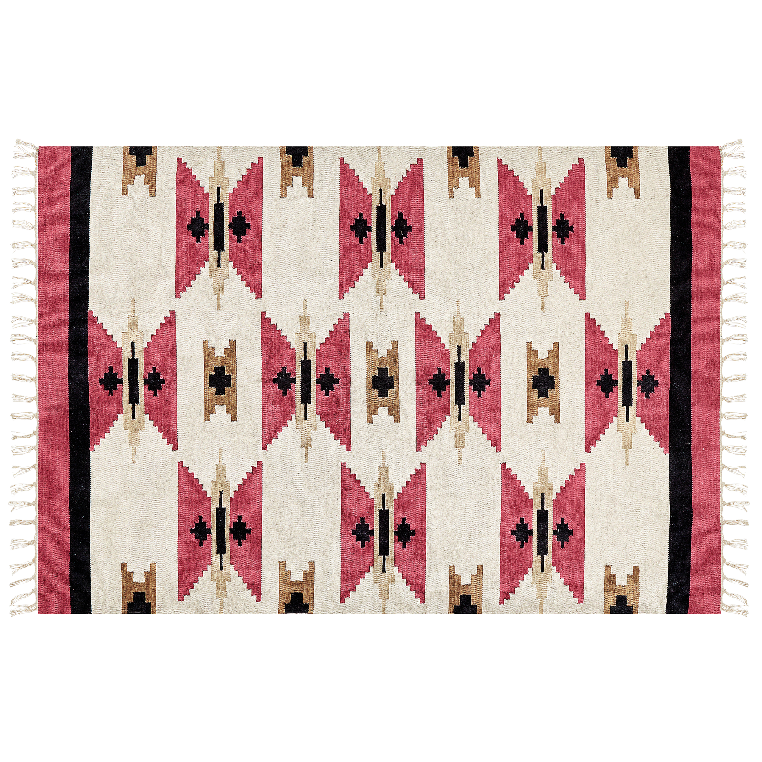 Gulvtæppe GARNI Multifarvet 160 x 230 cm Kelim Bomuld