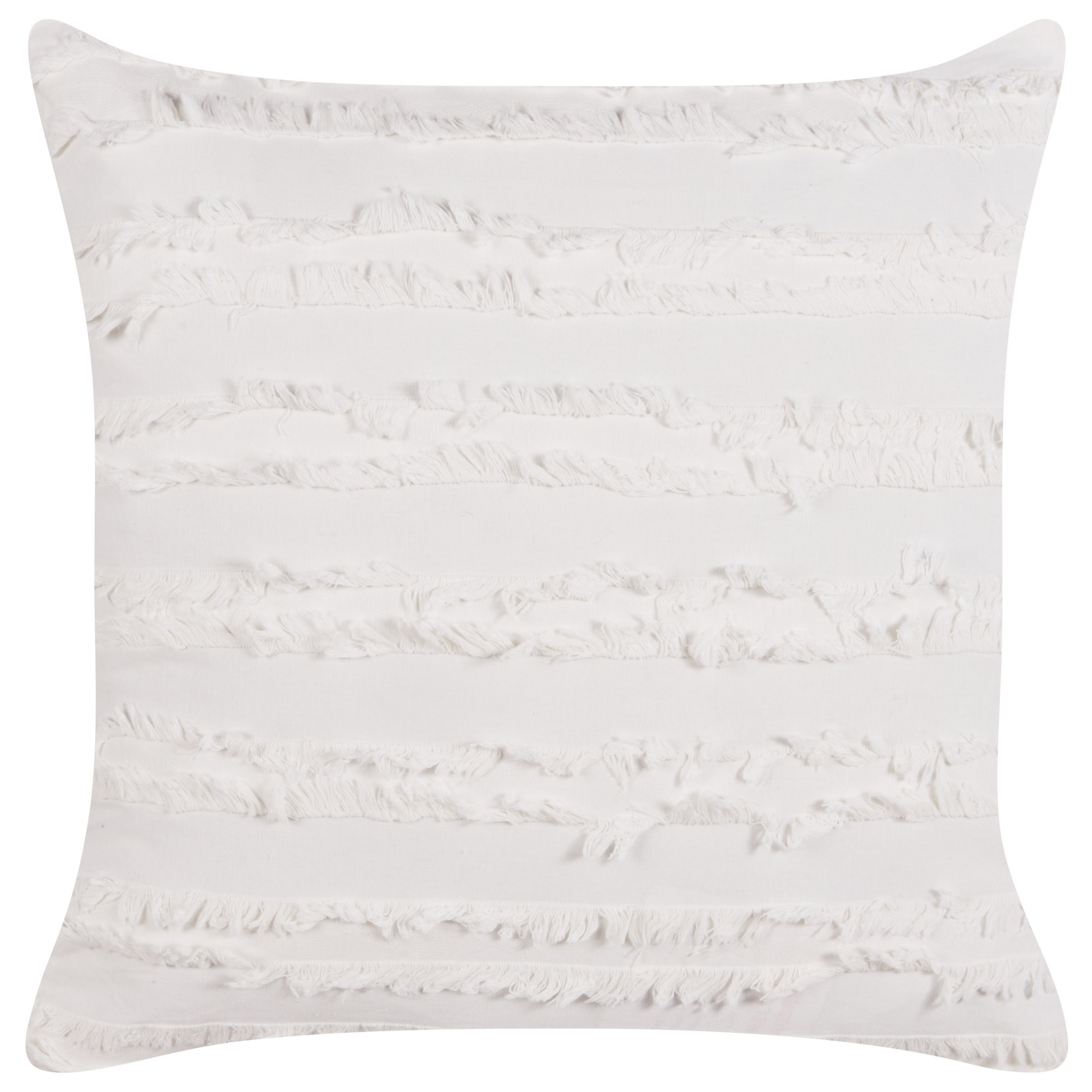 Pyntepude MAKNEH 45 x 45 cm Bomuld Hvid Ensfarvet