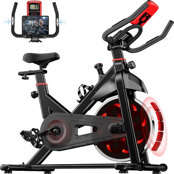 Motionscykel X3 magnetisk modstand 6 kg svinghjul LCD pulsmåling til hjemmetræning