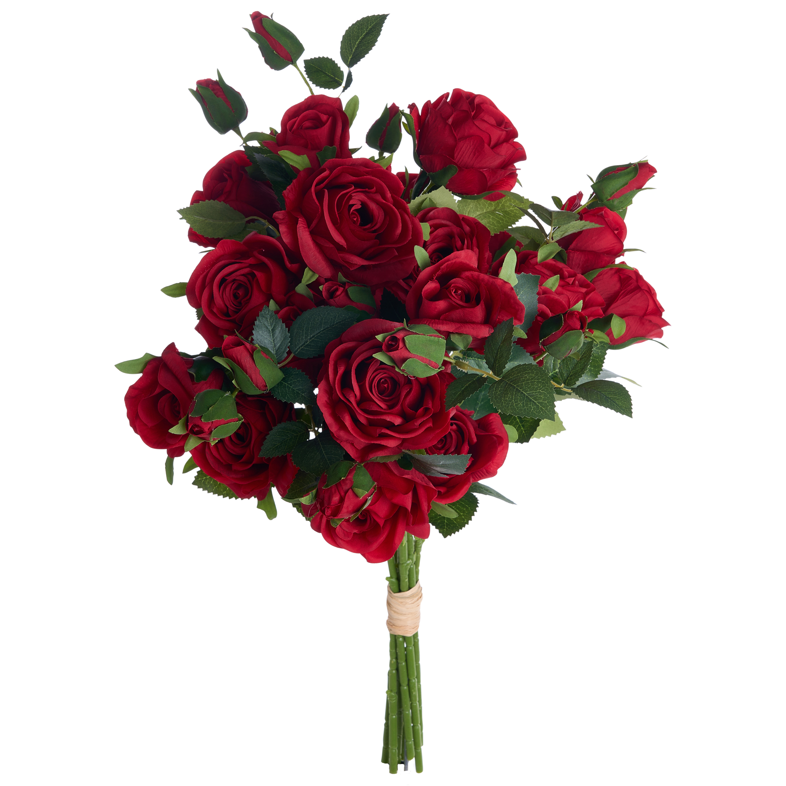 Kunstig blomsterbuket BOIRO 65 cm Rød