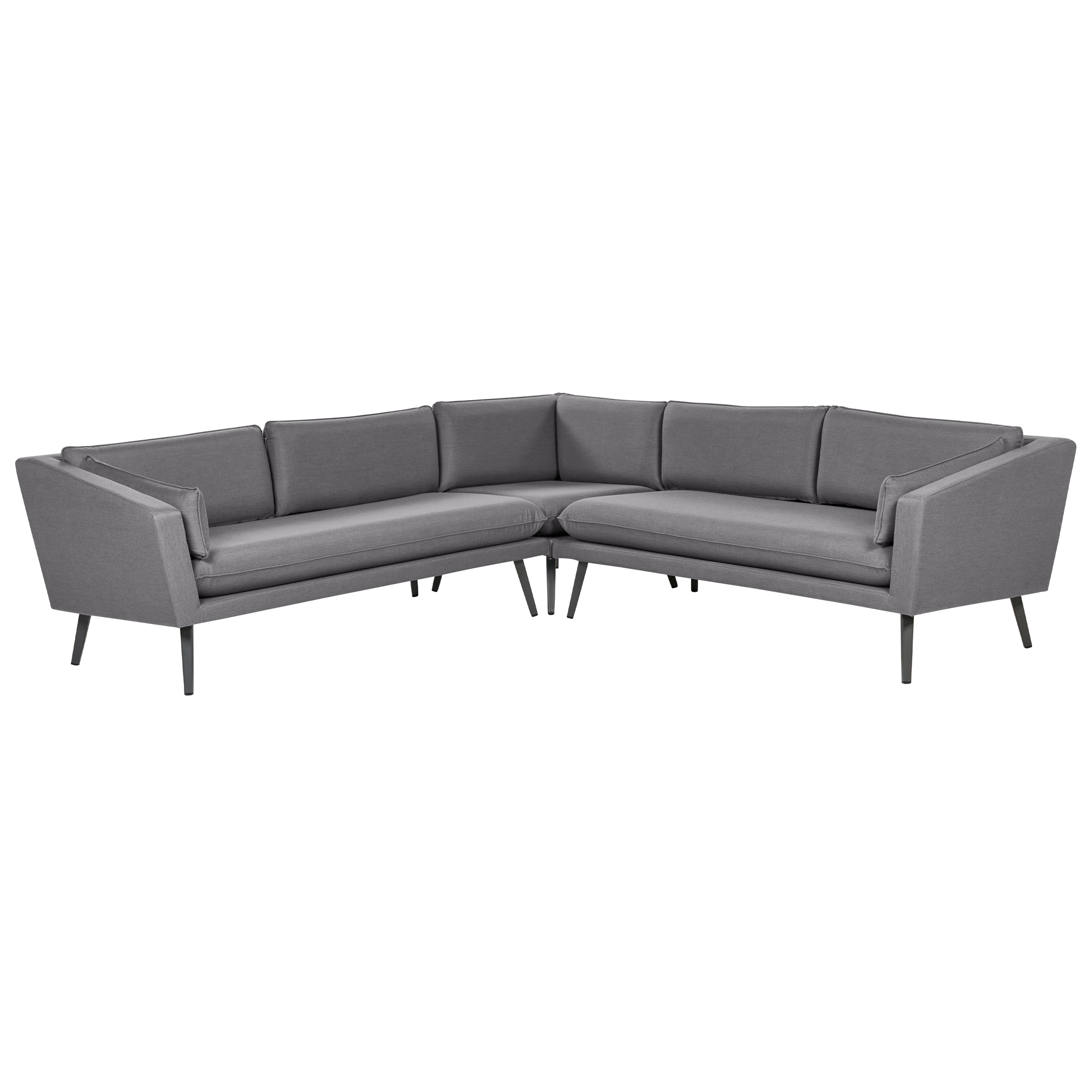 Have-hjørnesofa 5 personers LORETELLO Grå