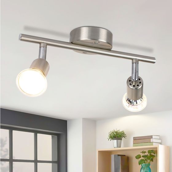 NETTLIFE justerbar LED loftspotlight GU10 2 flamme justerbare industrielle loftspotlights til stue