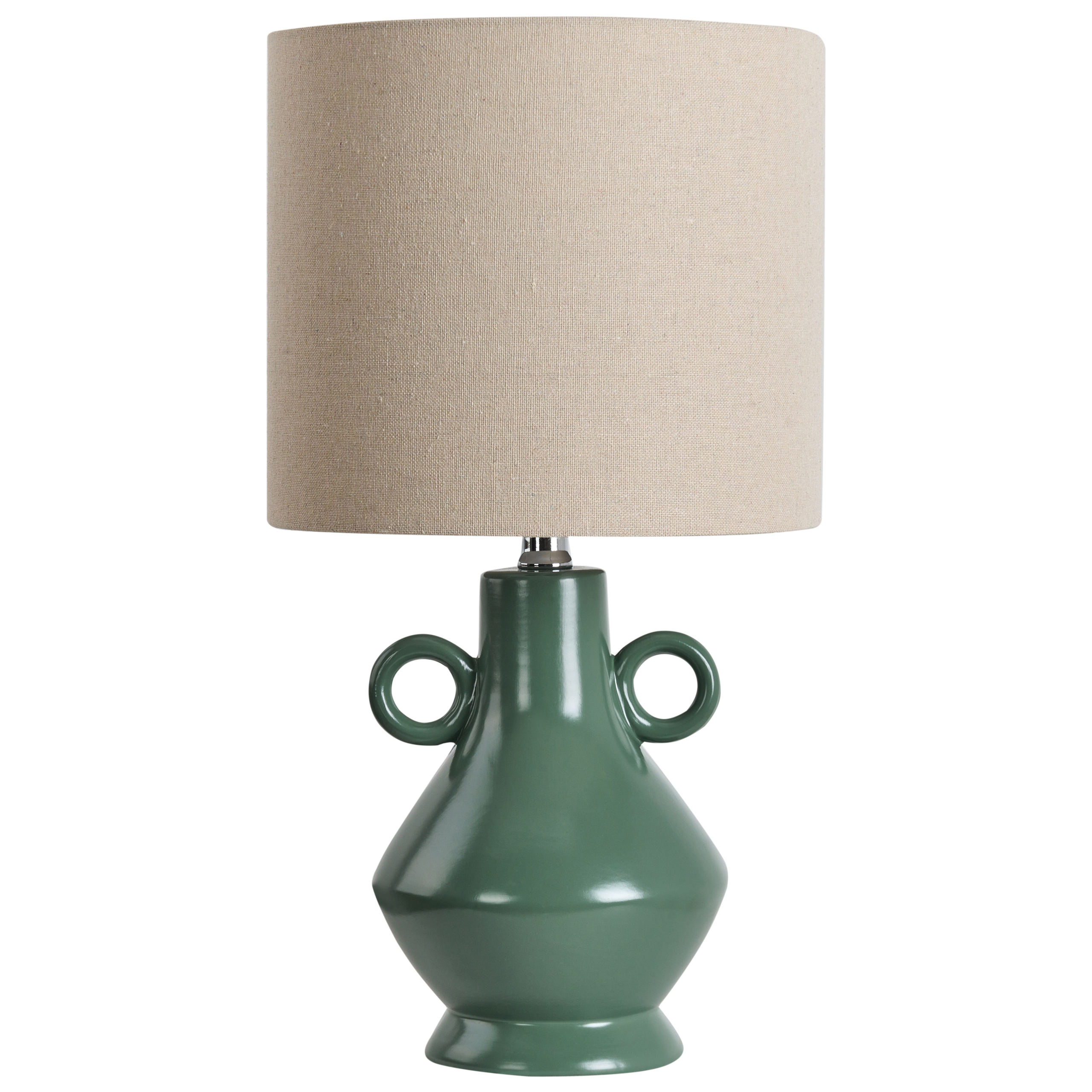 Bordlampe KERULEN Keramik Grøn