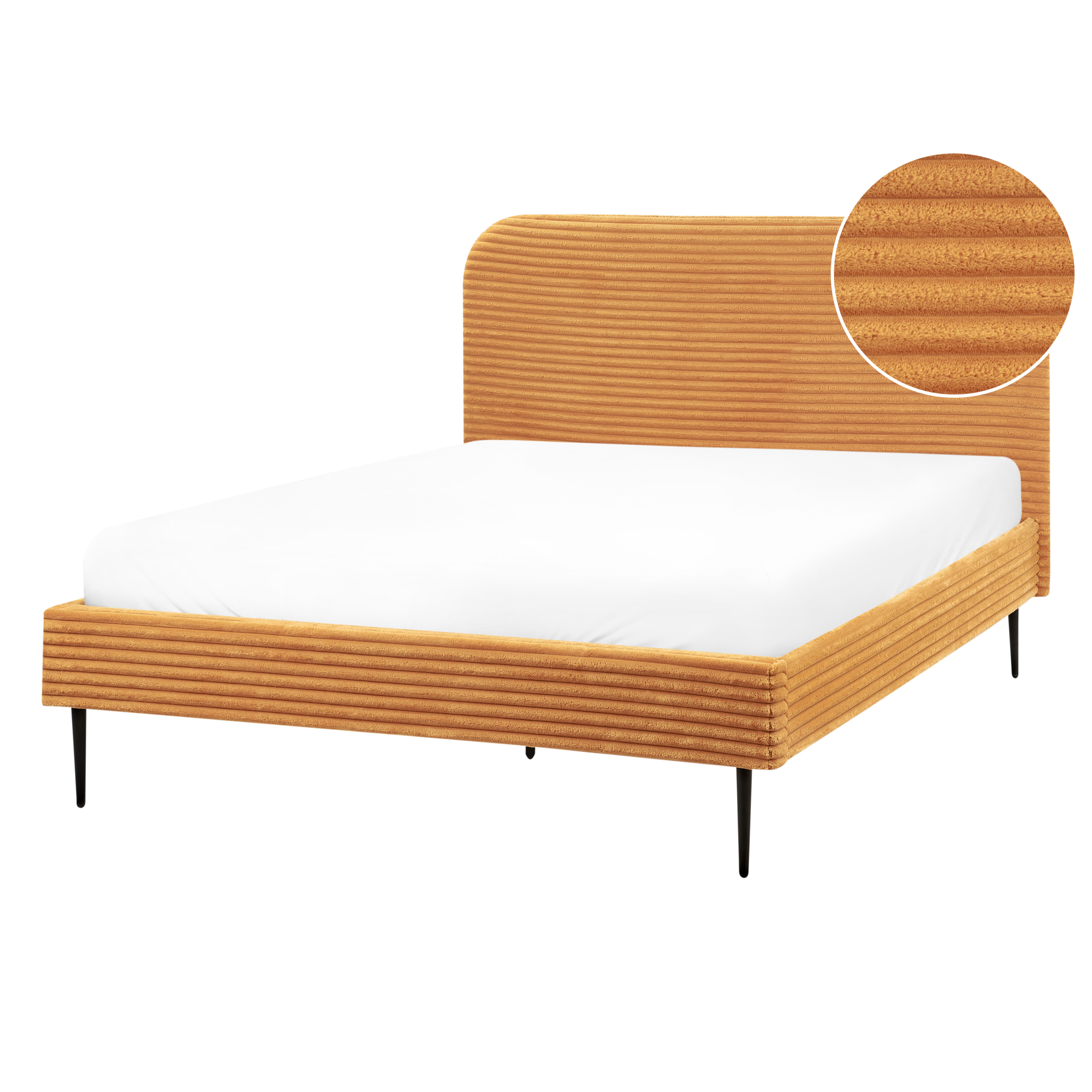 Seng Fløjl FLAYAT 140 x 200 cm Orange