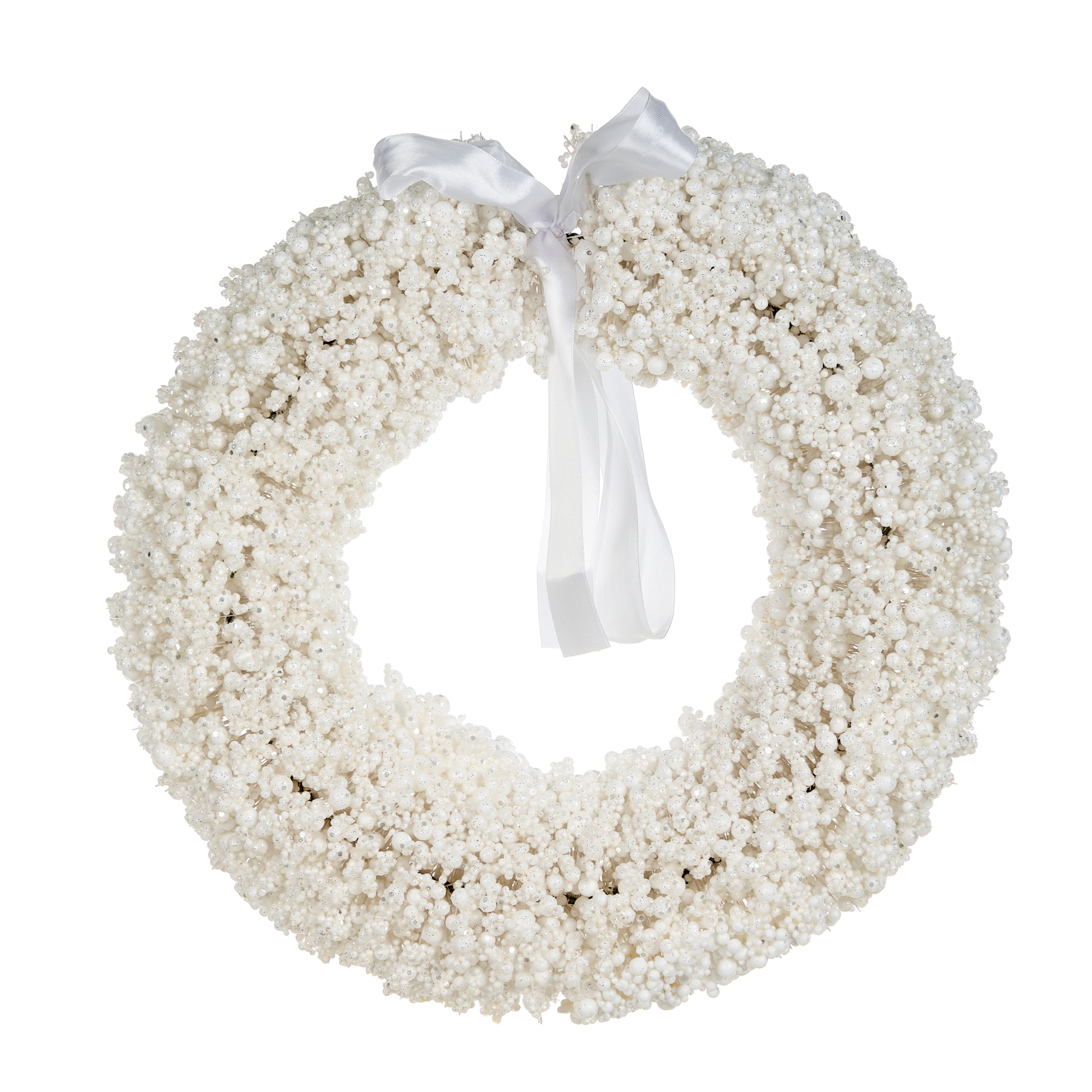 Julekrans ARESJON 40 cm Hvid