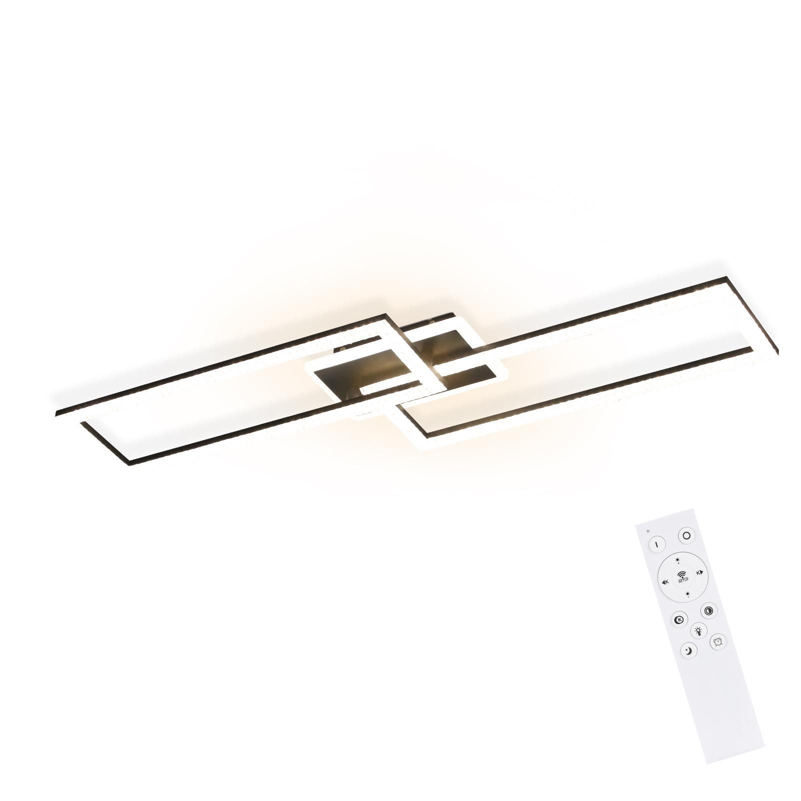 NETTLIFE LED loftlampe, dæmpbar, moderne design, 56W, sort
