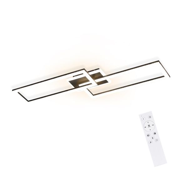 NETTLIFE LED loftlampe, dæmpbar, moderne design, 56W, sort