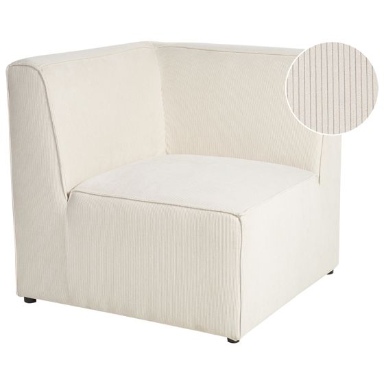 Hjørnemodul LEMVIG Fløjl Lys Beige