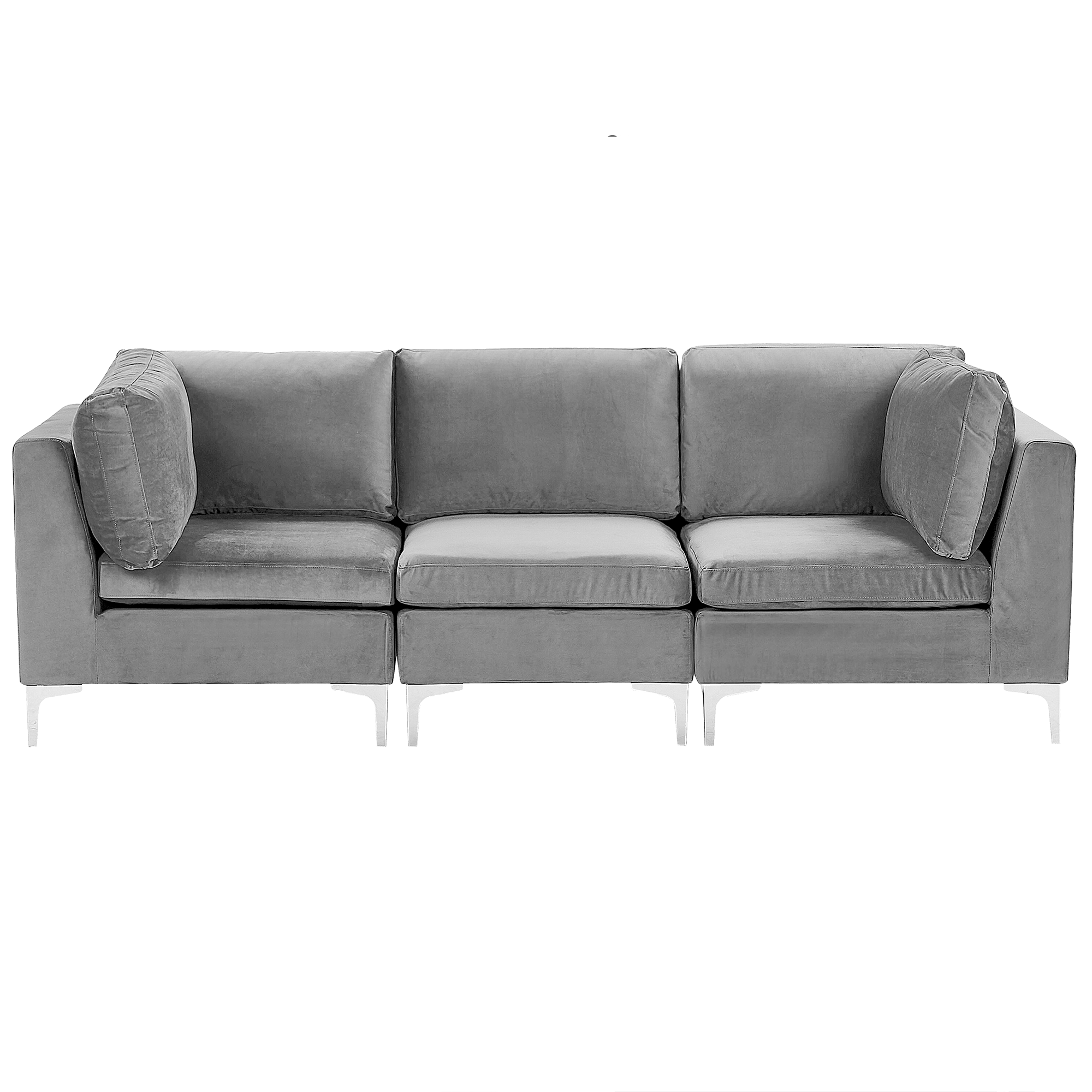 Modulsofa 3 personers EVJA Velour Grå