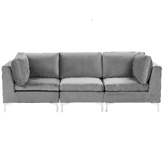 Modulsofa 3 personers EVJA Velour Grå