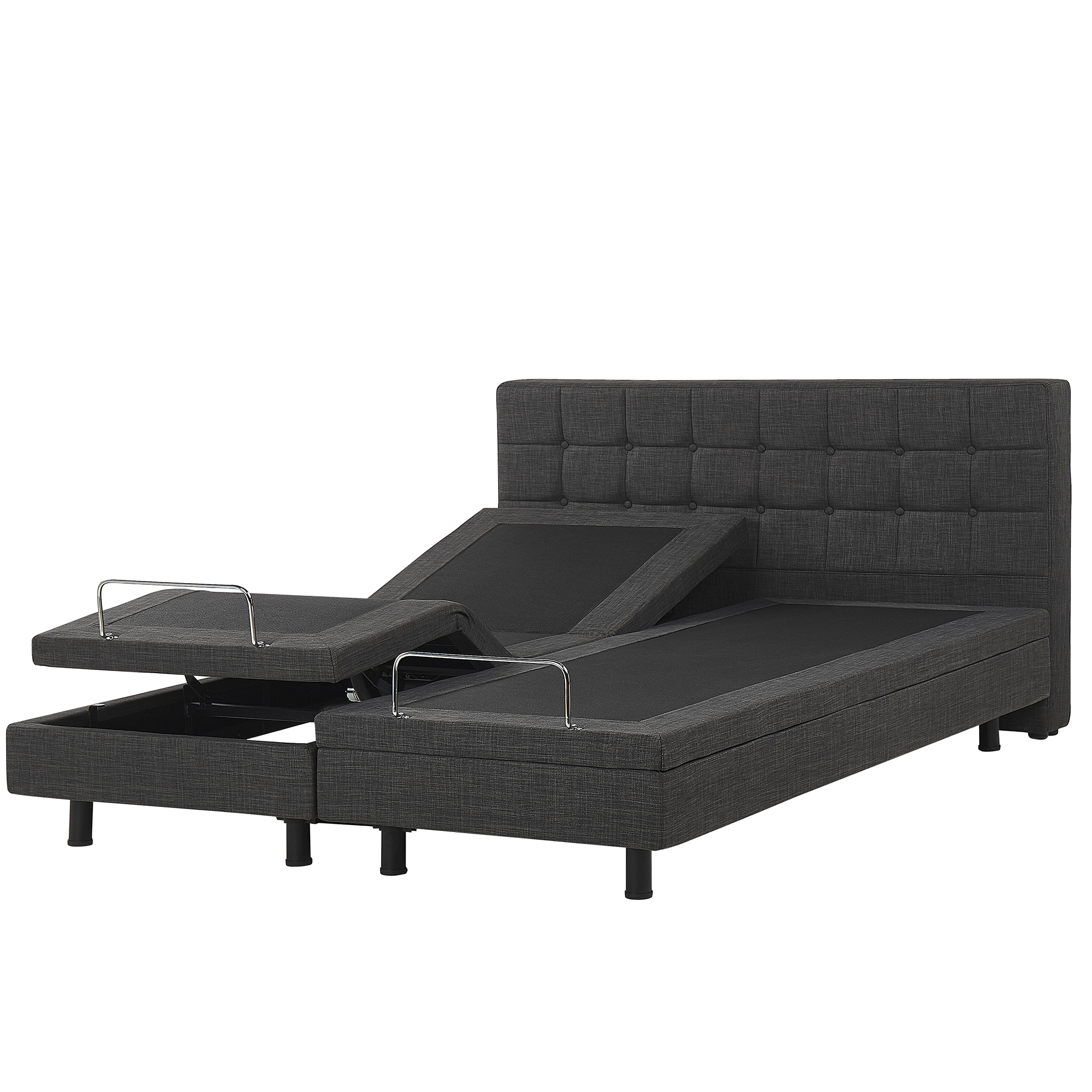 Justerbar seng DUKE 180 x 200 cm Mørkegrå