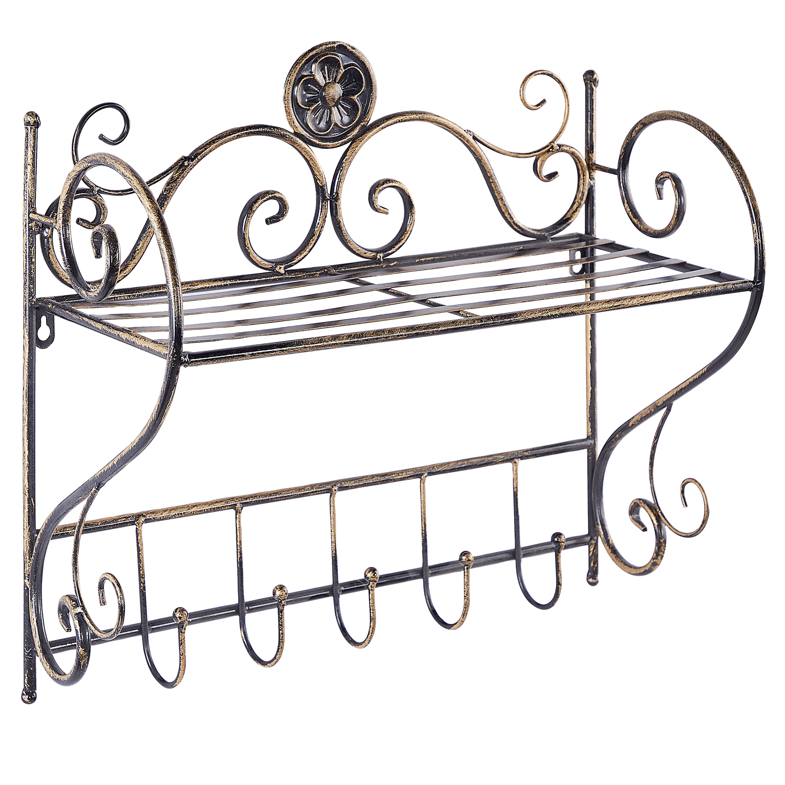 Væghylde OSORNO Metal Sort