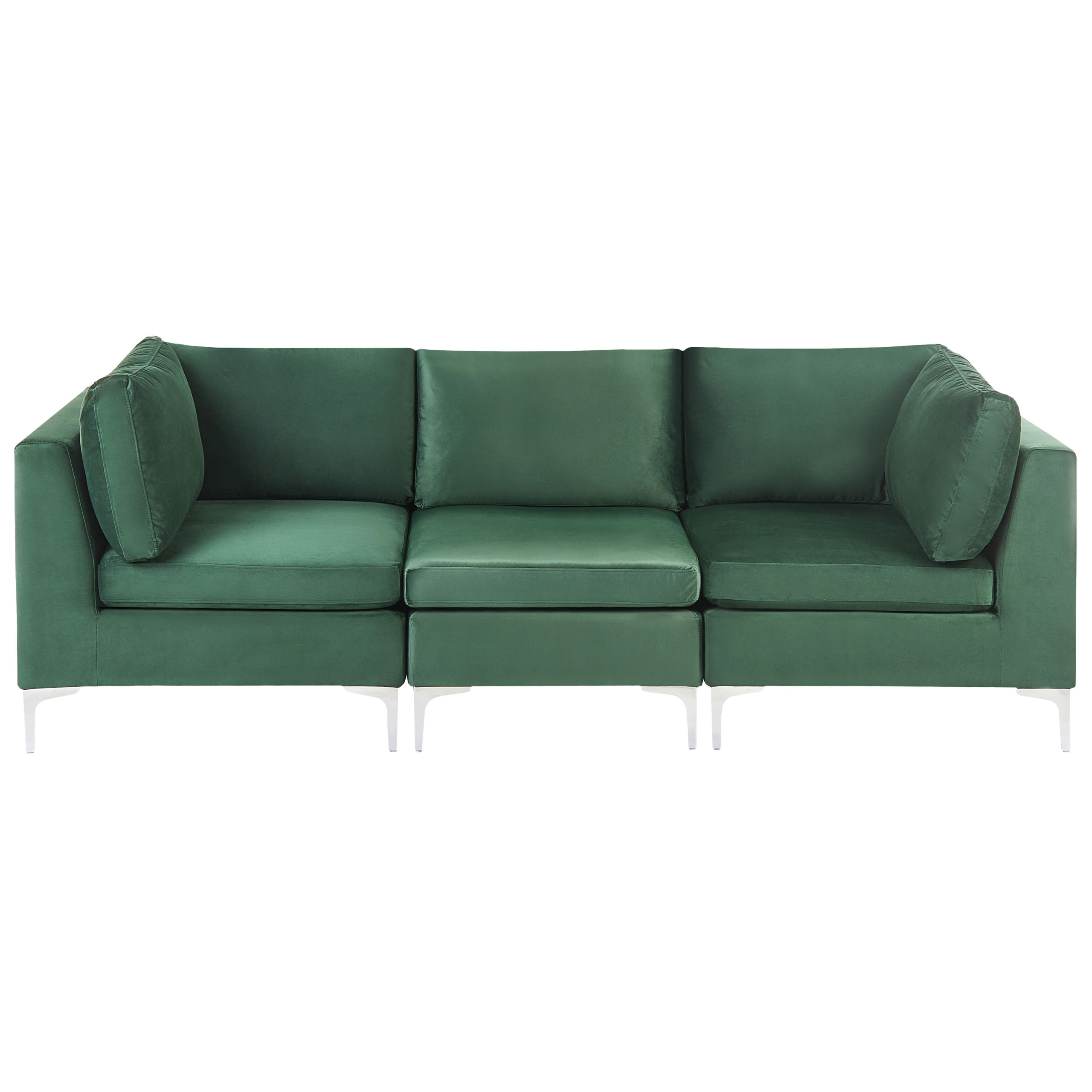 Modulsofa 3 personers EVJA Velour Grøn