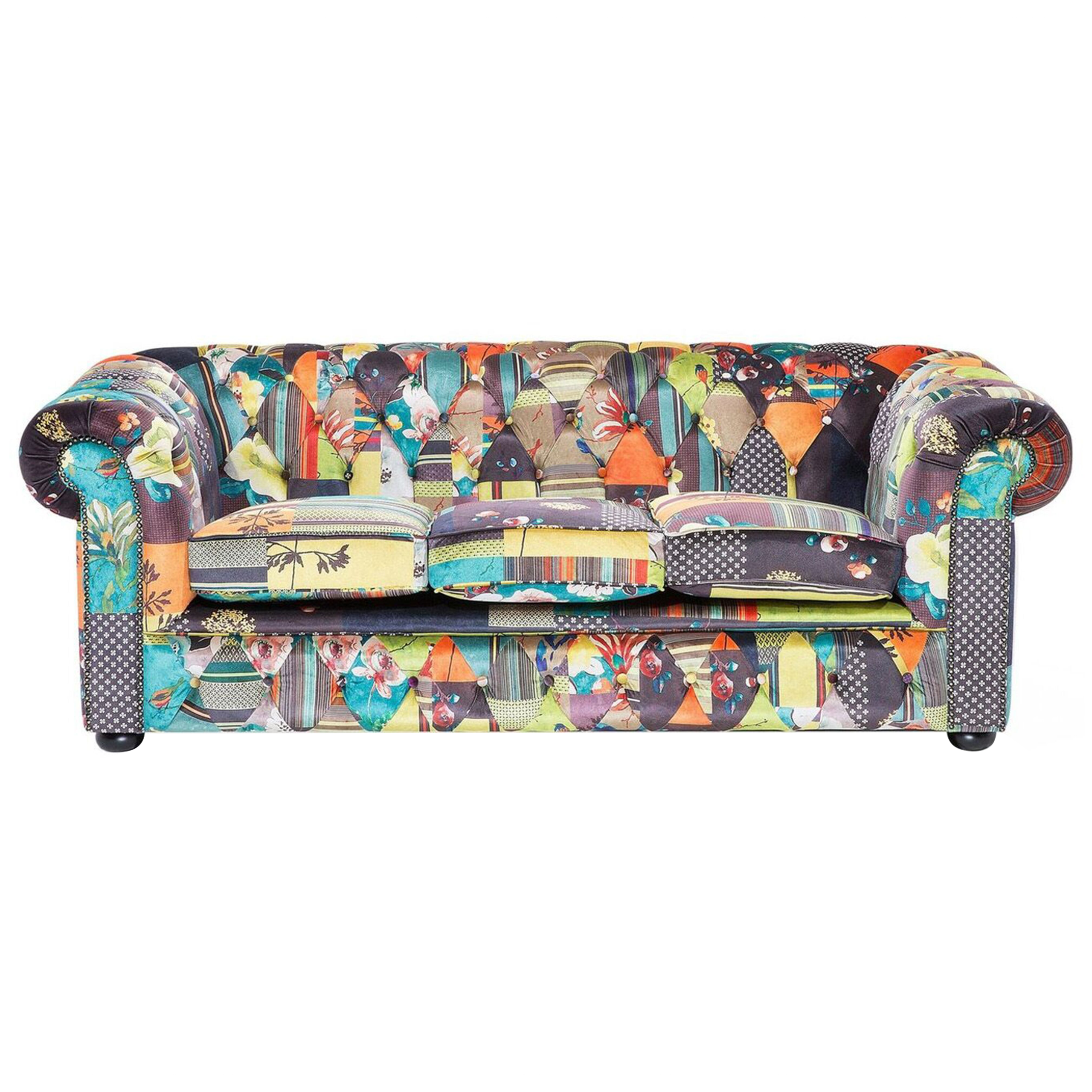 Sofa 3 personers CHESTERFIELD Lysegrøn