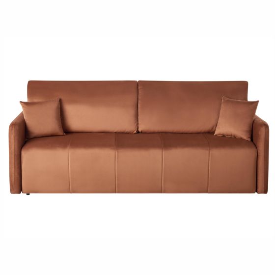 Sovesofa 3 personers EGGE Velour Guldbrun