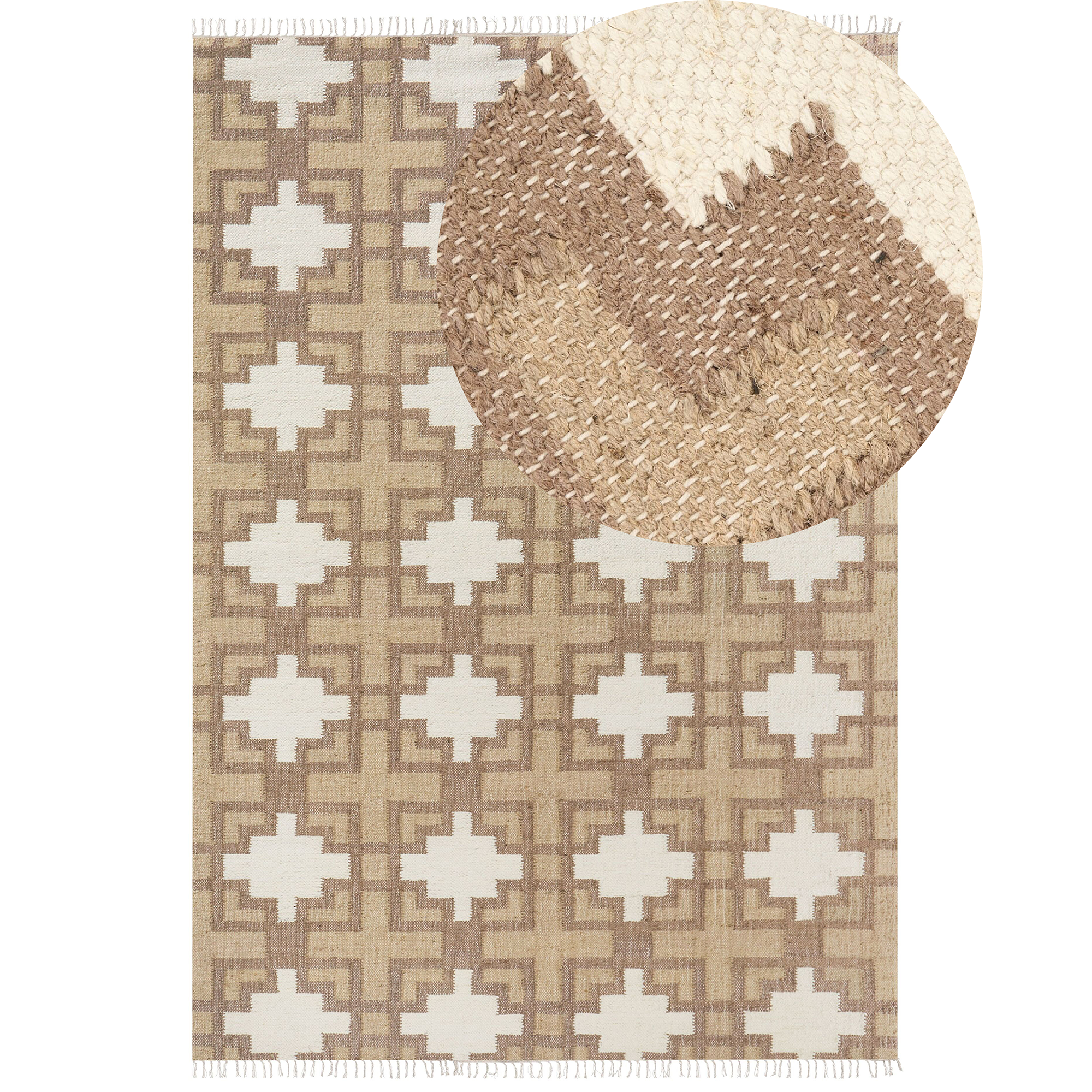 Gulvtæppe KONURTAY Beige 200 x 300 cm Jute