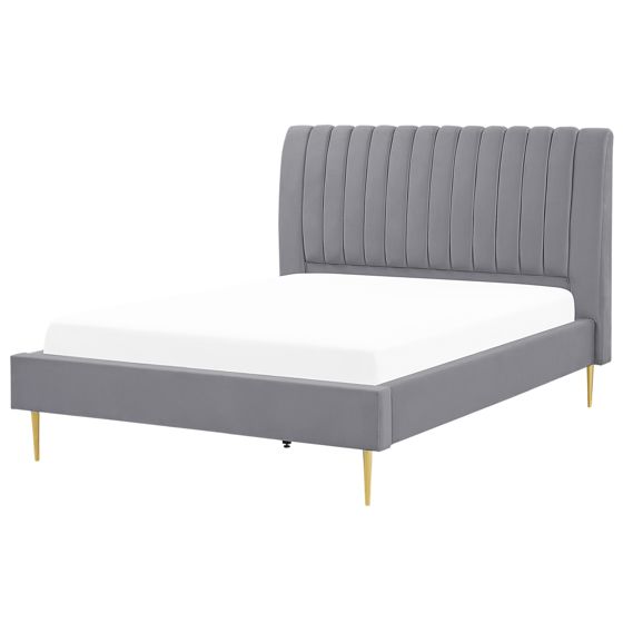 Seng Velour MARVILLE 140 x 200 cm Grå