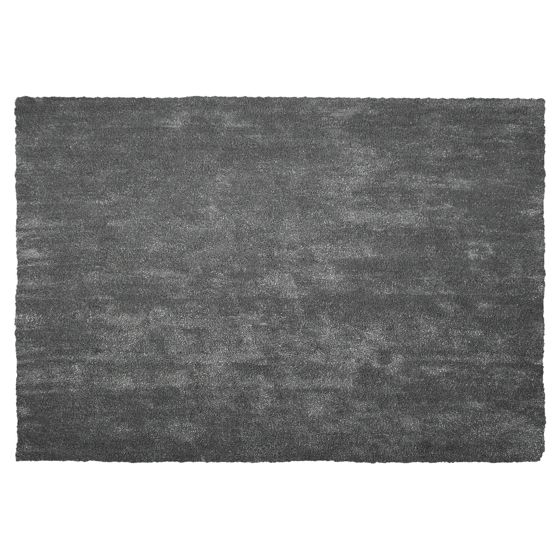 Shaggy gulvtæppe DEMRE Mørkegrå 140 x 200 cm