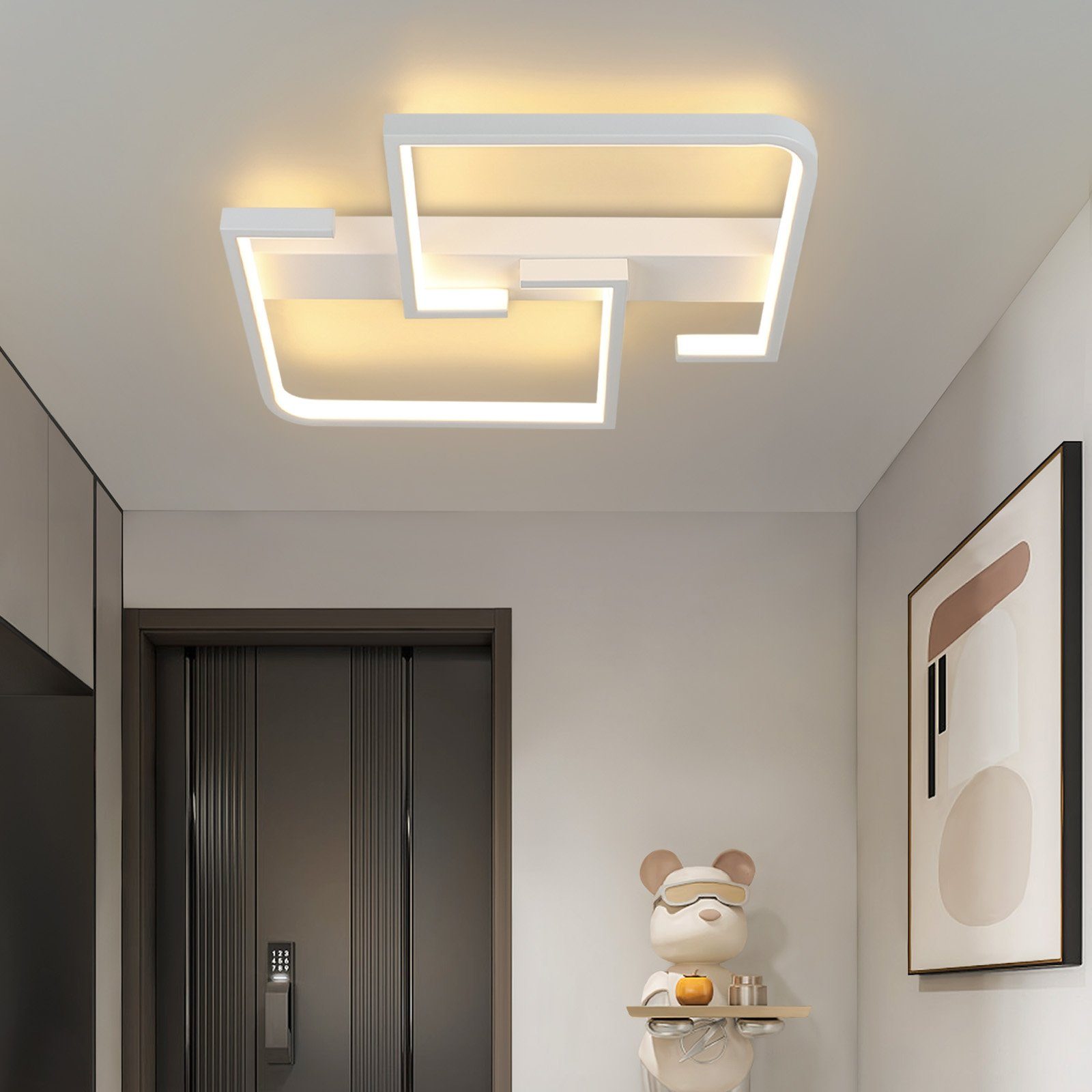 NETTLIFE Moderne LED loftlampe 19W 30cm Varm hvid 3000K