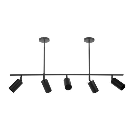 TOOLIGHT hængende loftlampe APP611-5C LOFT Sort 100x100x72cm
