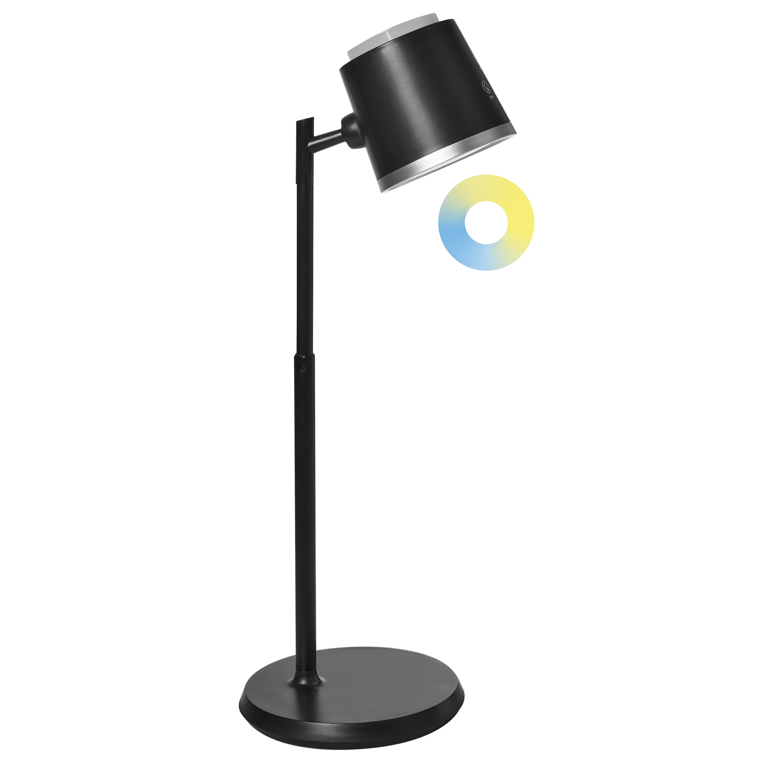 Trådløs LED-bordlampe LIBRA Med dæmpning Sort