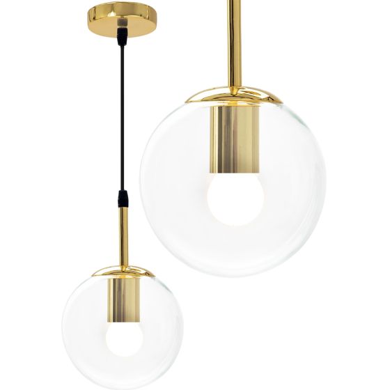 TOOLIGHT hængende loftlampe APP686-1CP Guld 25x15,5x90cm