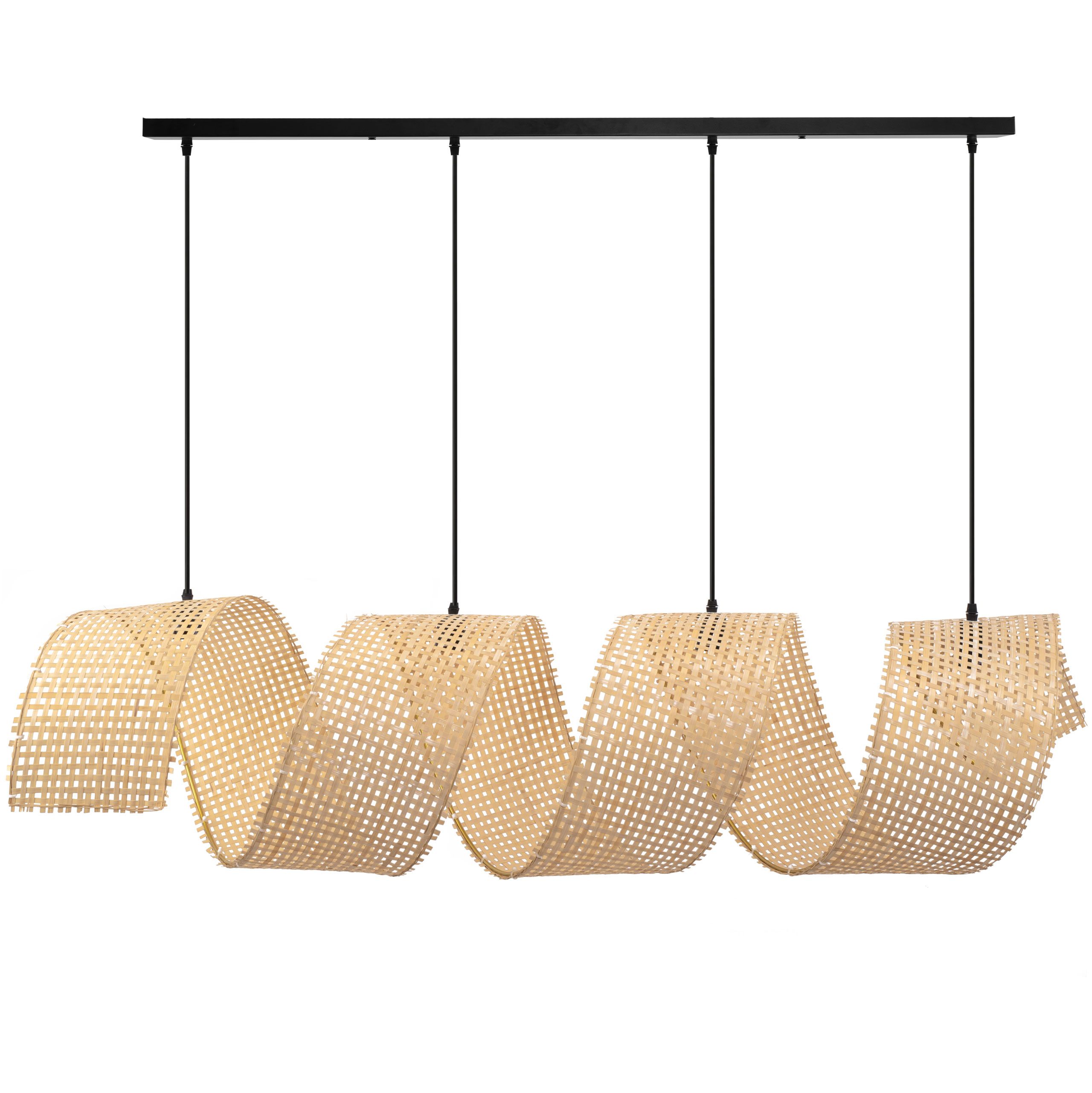TOOLIGHT hængende loftlampe APP1643-4CP SPIRAL BOHO 160CM Beige 160x35x95cm