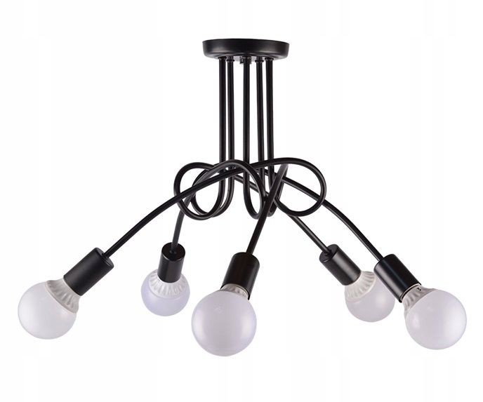 TOOLIGHT hængende loftlampe 5392252 5 PARADISE Sort 70x70x40cm