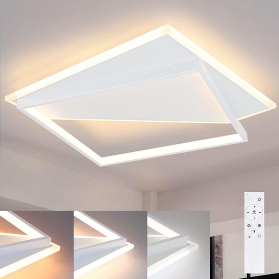 NETTLIFE LED - loftslampe, 48 cm, 53 W, soveværelse, lampe, moderne, stue Lamper Hvid, design, til entre