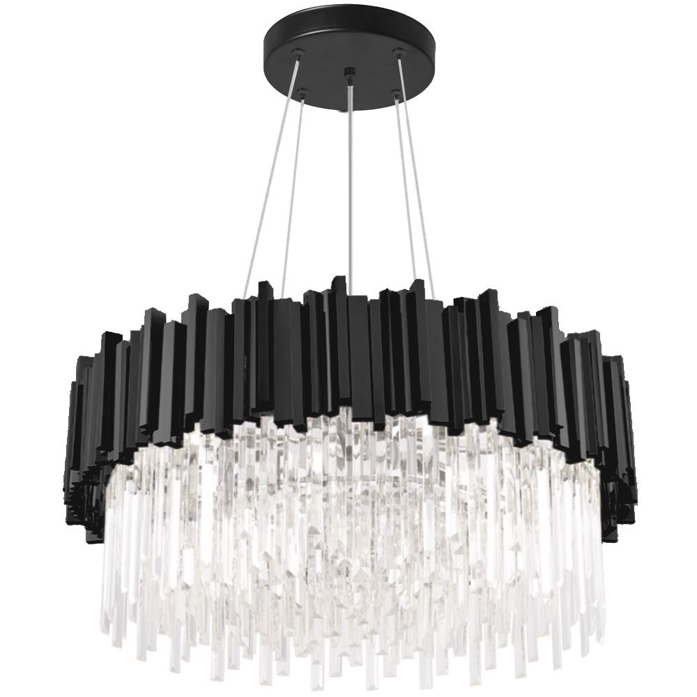 TOOLIGHT hængende loftlampe APP1481-1C Sort 40x40x13,5cm